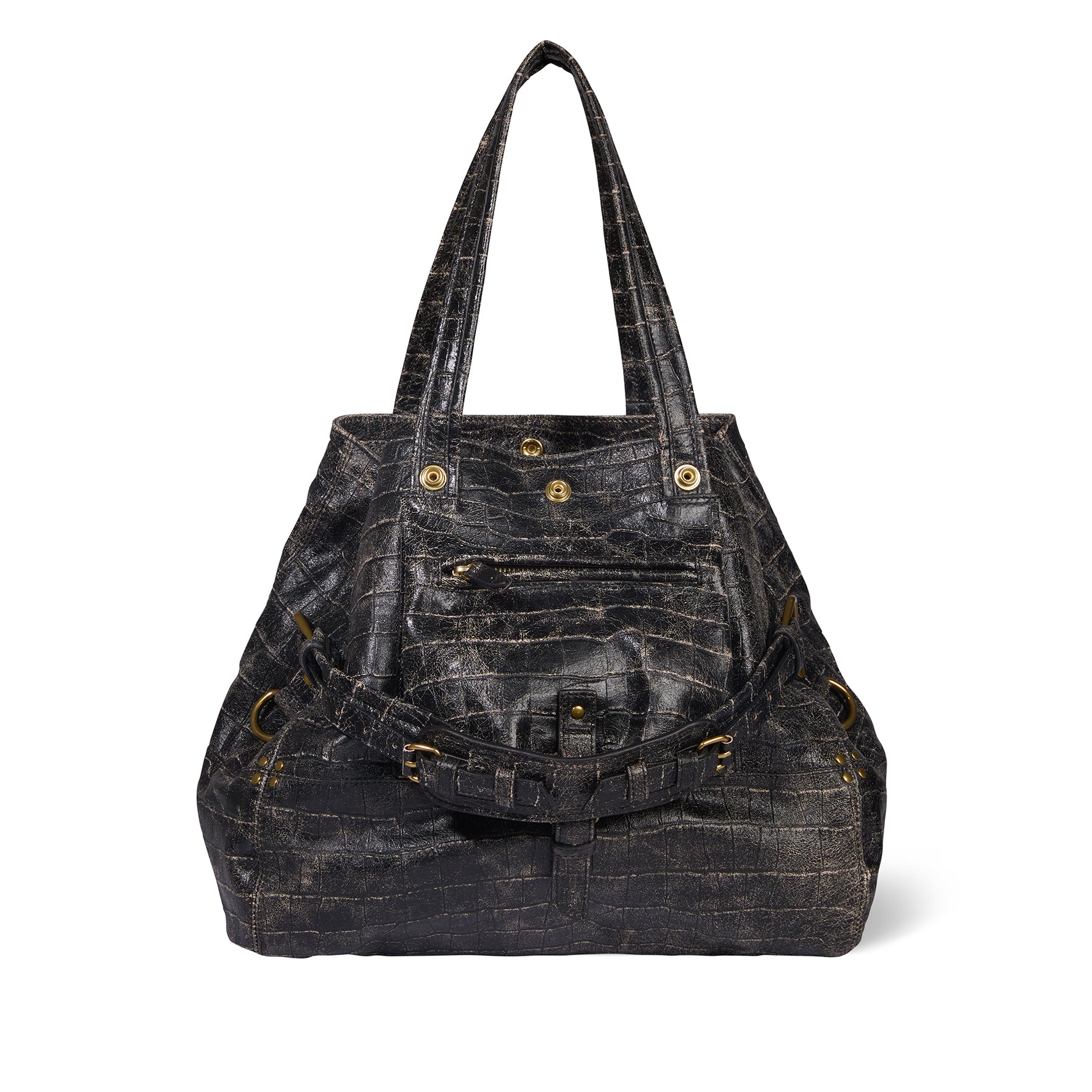 Sac Billy M Mouton Imprimé Croco Grunge