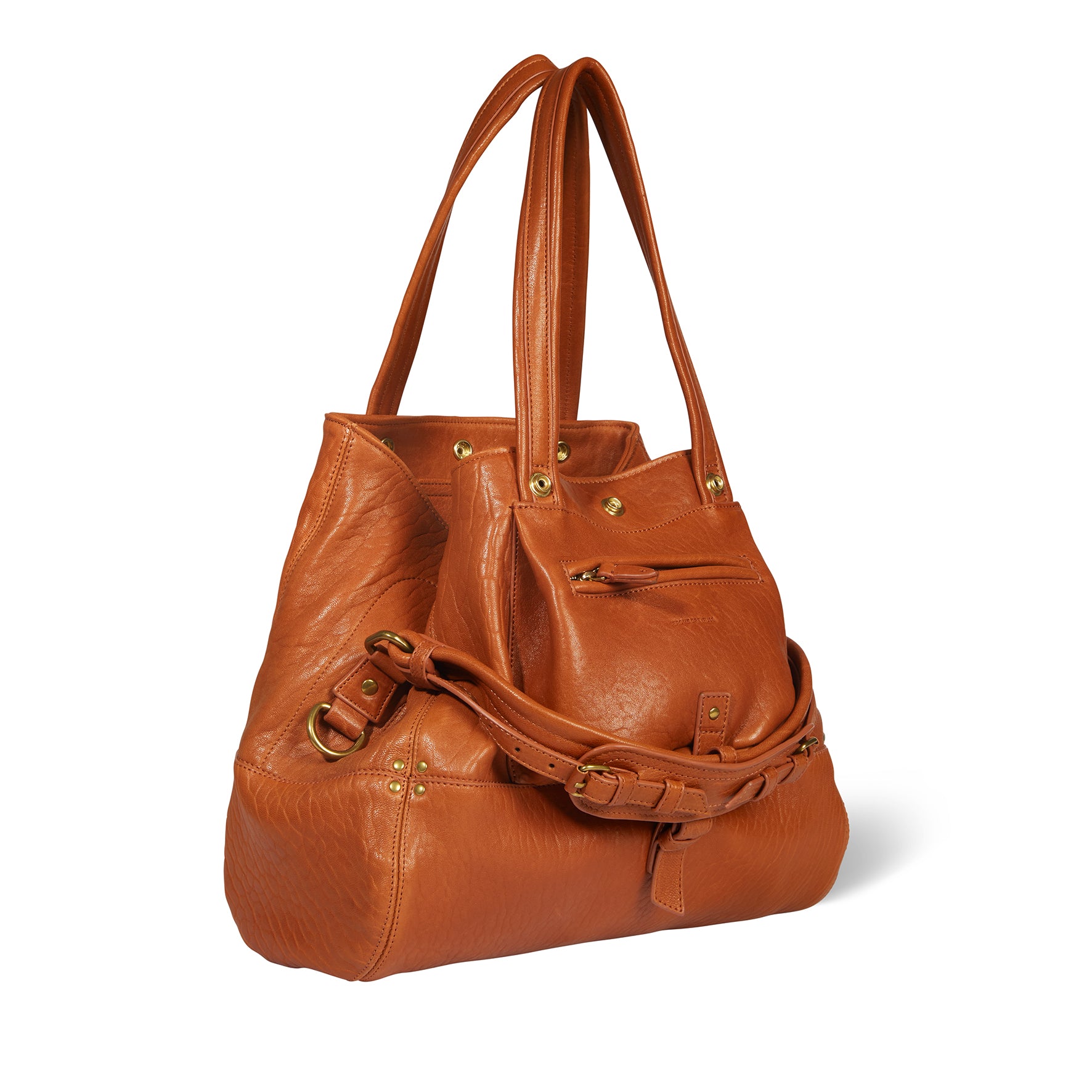 Billy M Bag Cognac Lambskin – Jérôme Dreyfuss