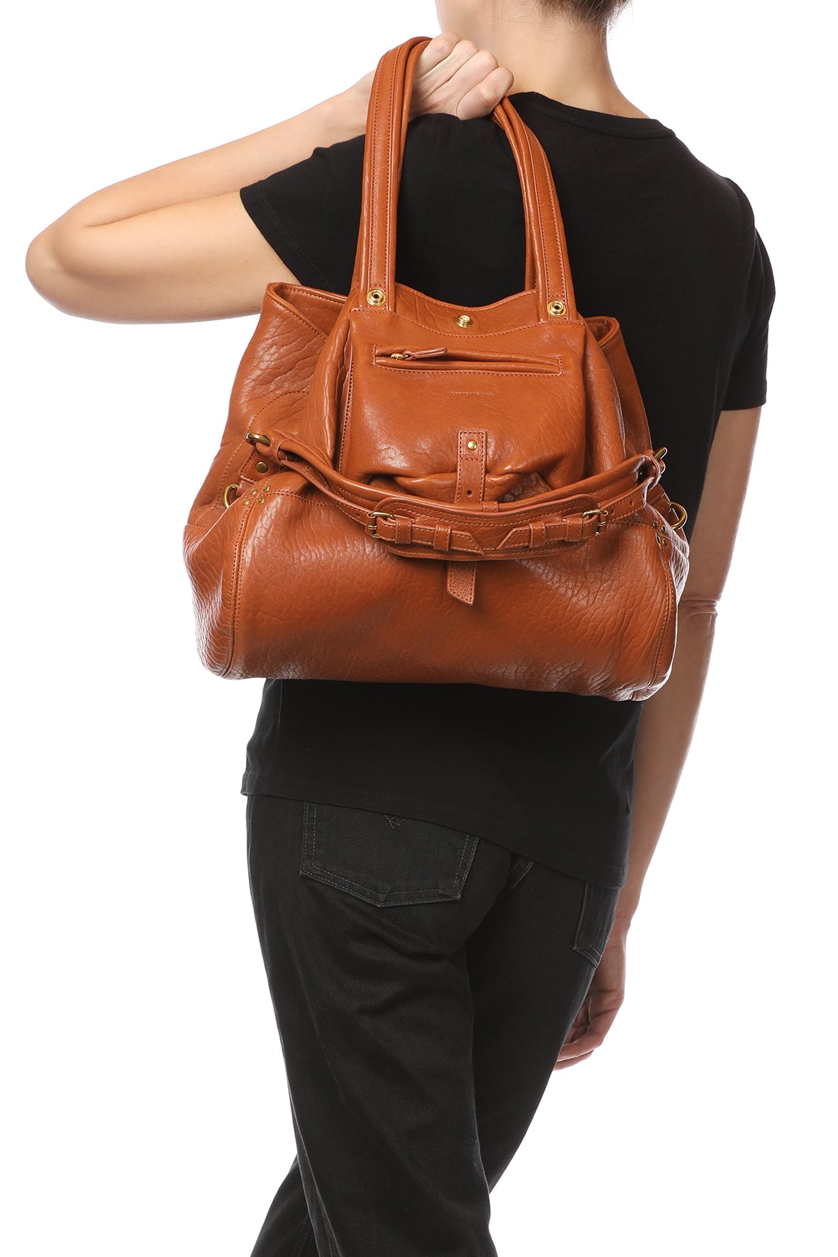 Billy M Bag Cognac Lambskin – Jérôme Dreyfuss
