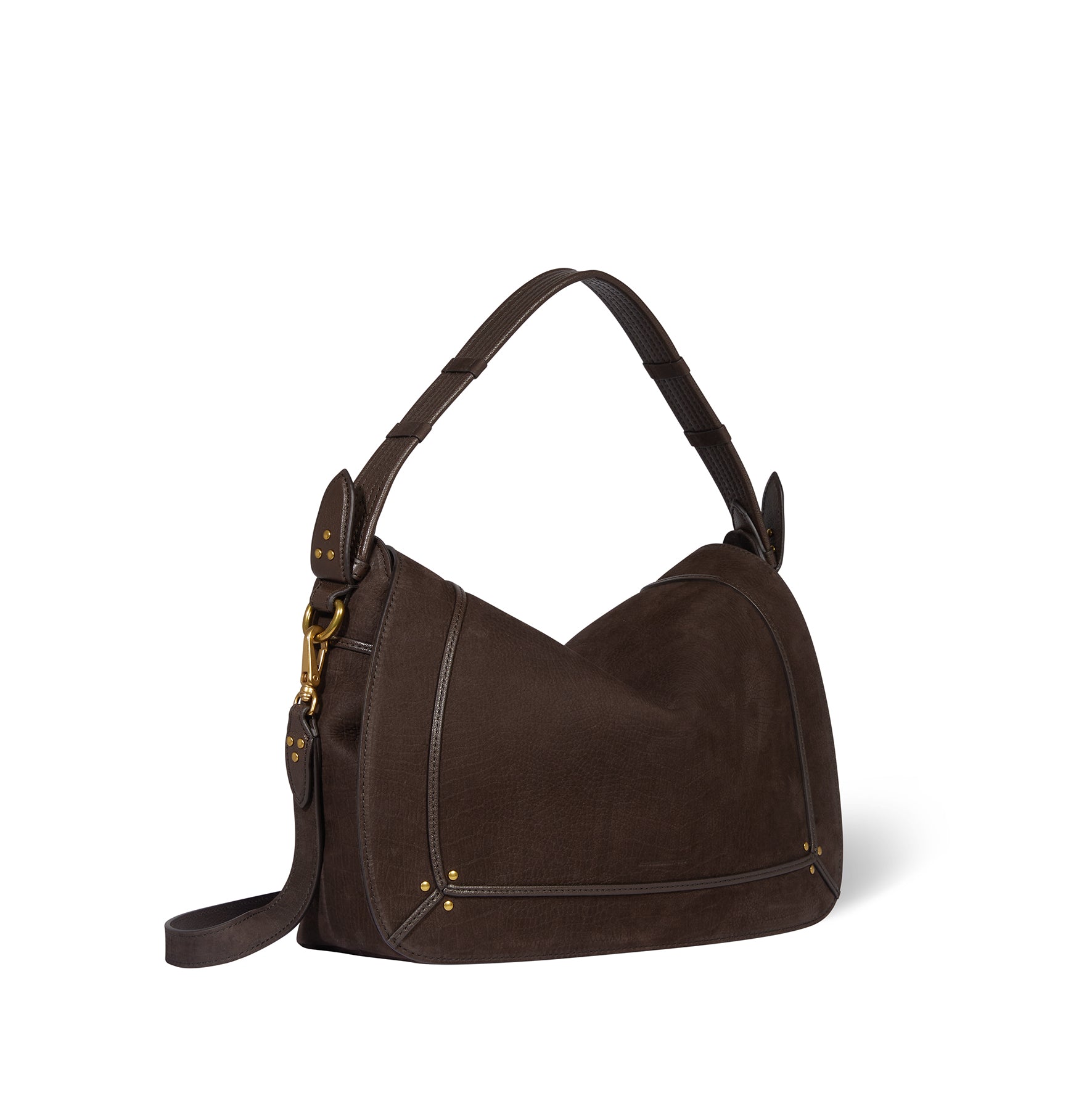 Sac Pepito L taurillon Imprimé Croco Moka