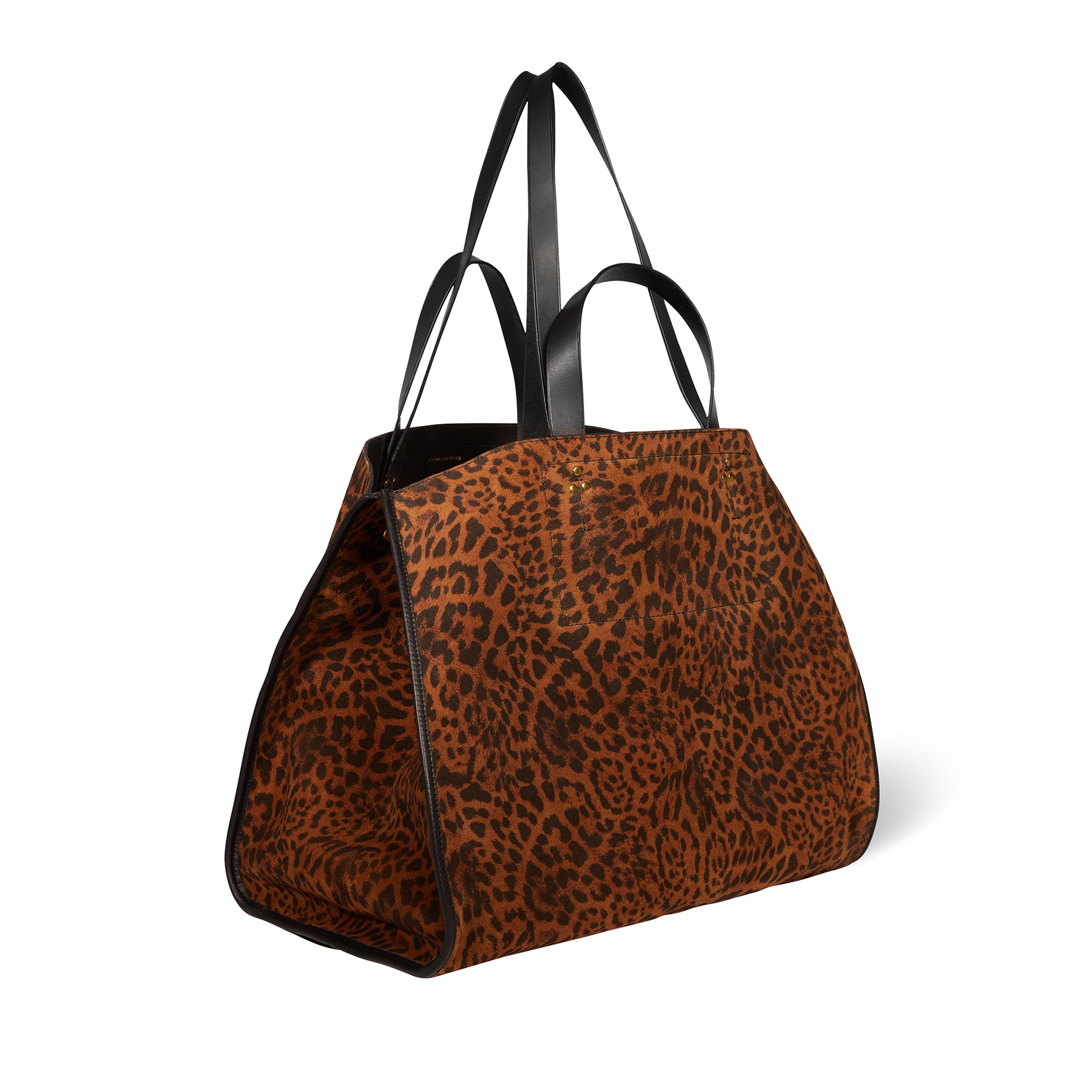 Sac Cabas Léon L croute velours Chat Sauvage