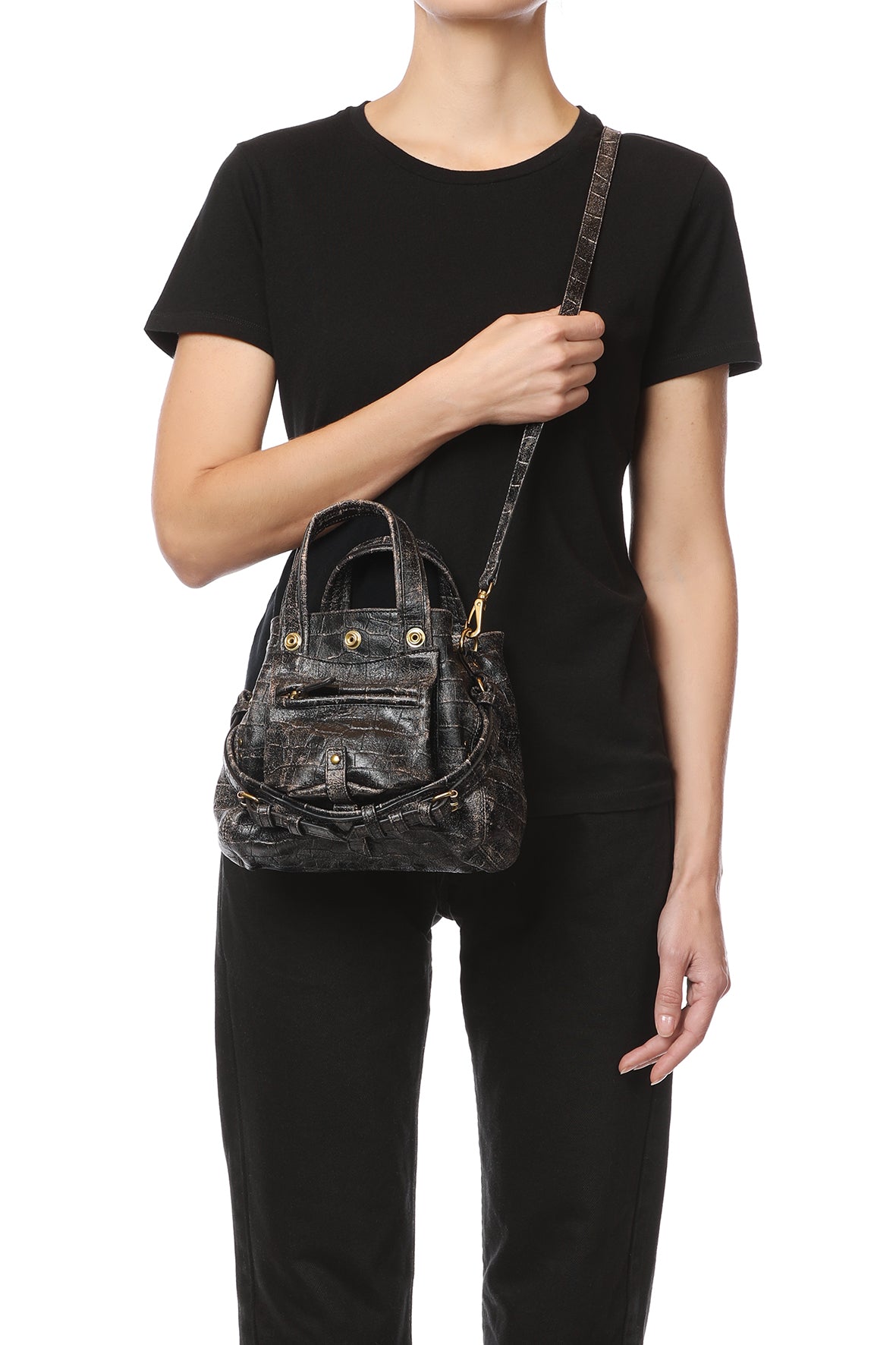 Sac Billy Nano Mouton Imprimé Croco Grunge