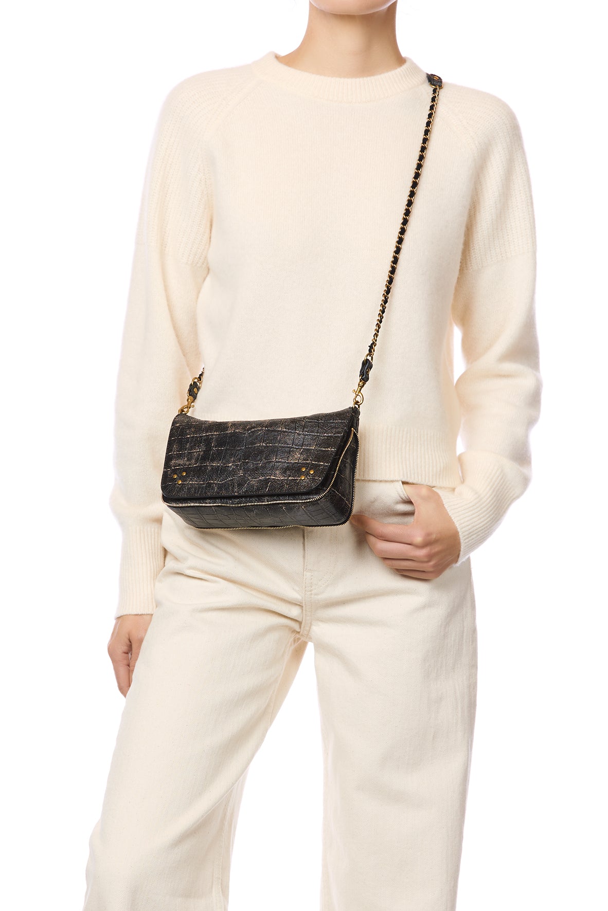 Sac Bobi S Mouton Imprimé Croco Grunge