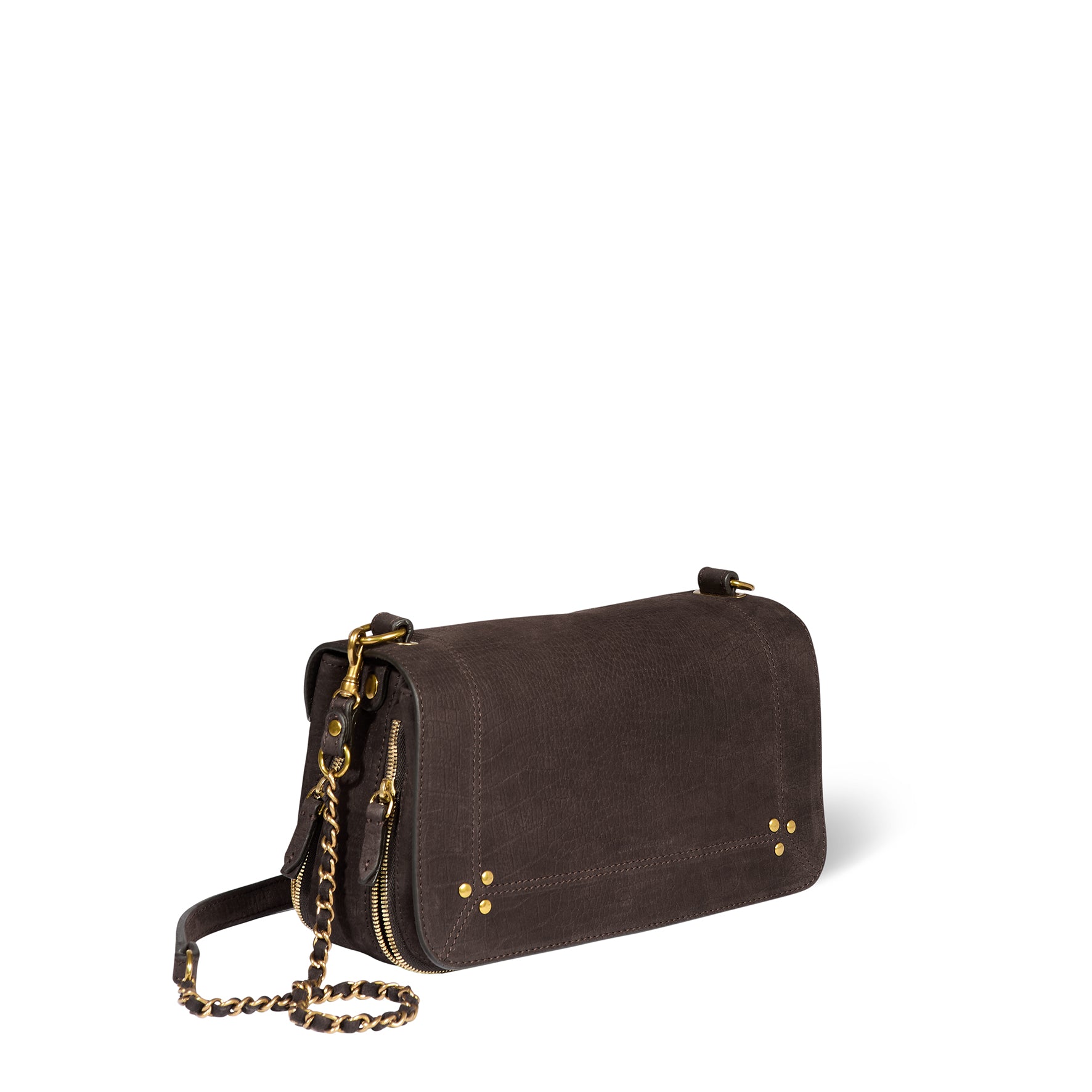 Sac Bobi taurillon Imprimé Croco Moka