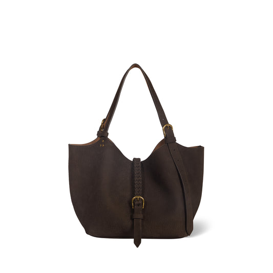 Sac Cabas Joseph S taurillon Imprimé Croco Moka