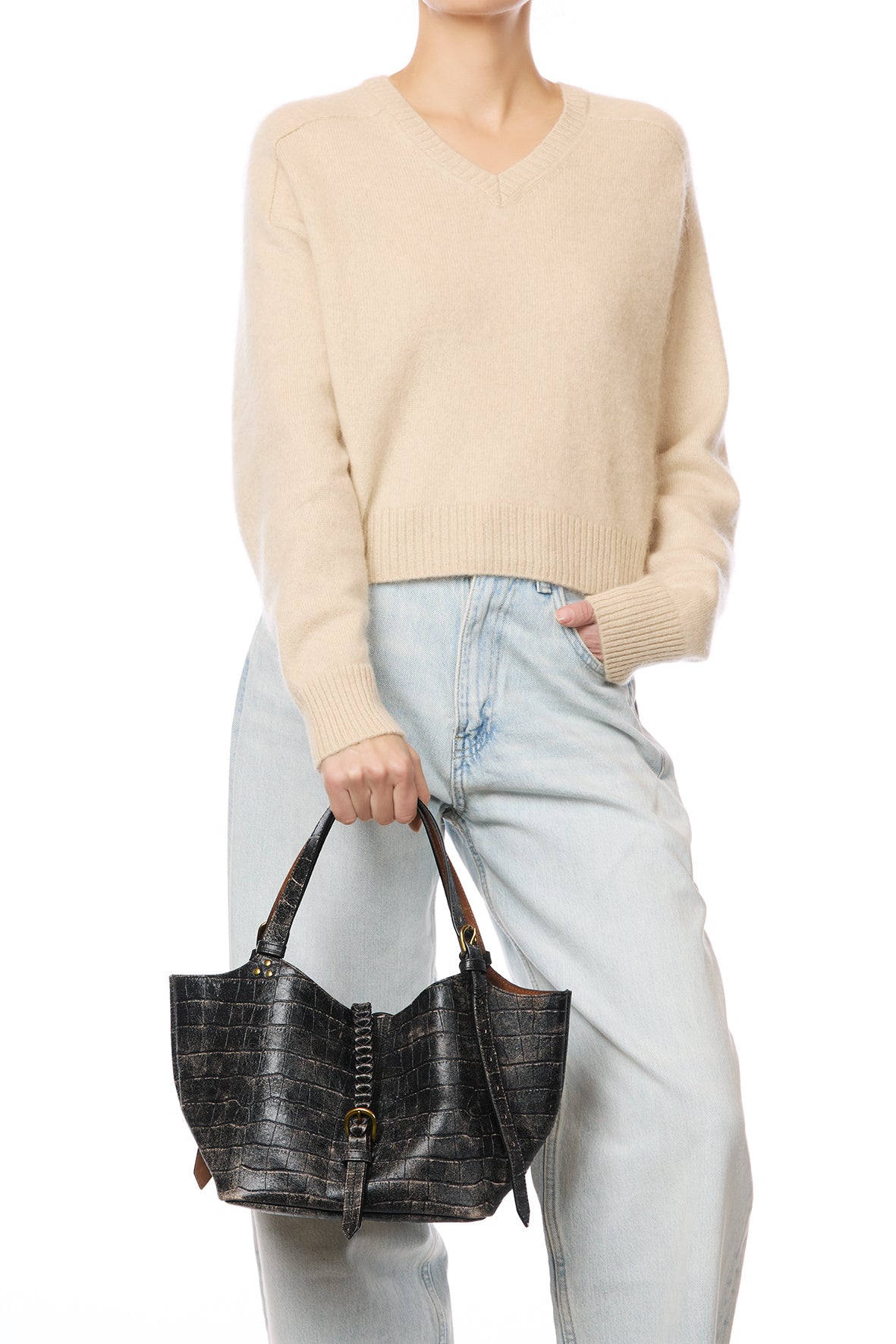 Sac Cabas Joseph S Mouton Imprimé Croco Grunge