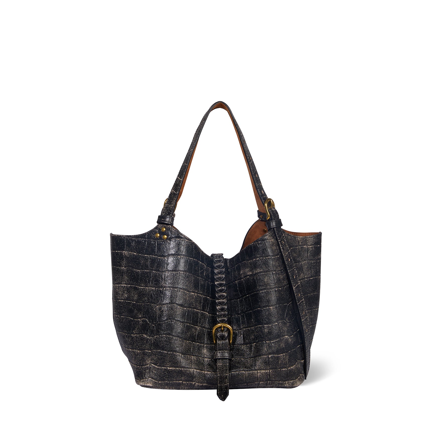 【美品】JEROME DREYFUSS レザートートバッグ　ブラック Joseph M Tote bag Noir Brass Buffalo leather – Jérôme Dreyfuss
