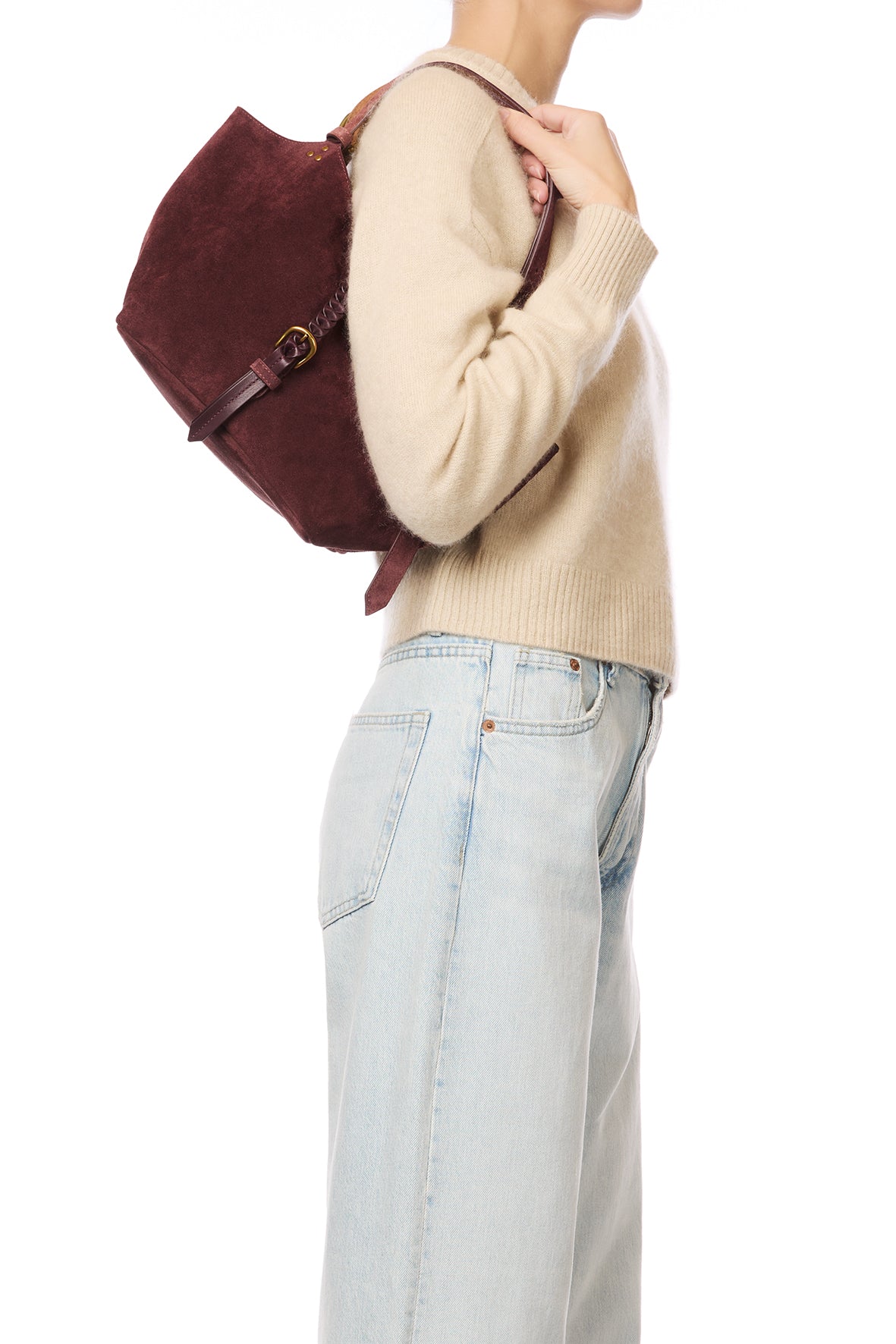 Sac Cabas Joseph S croute velours Brulé