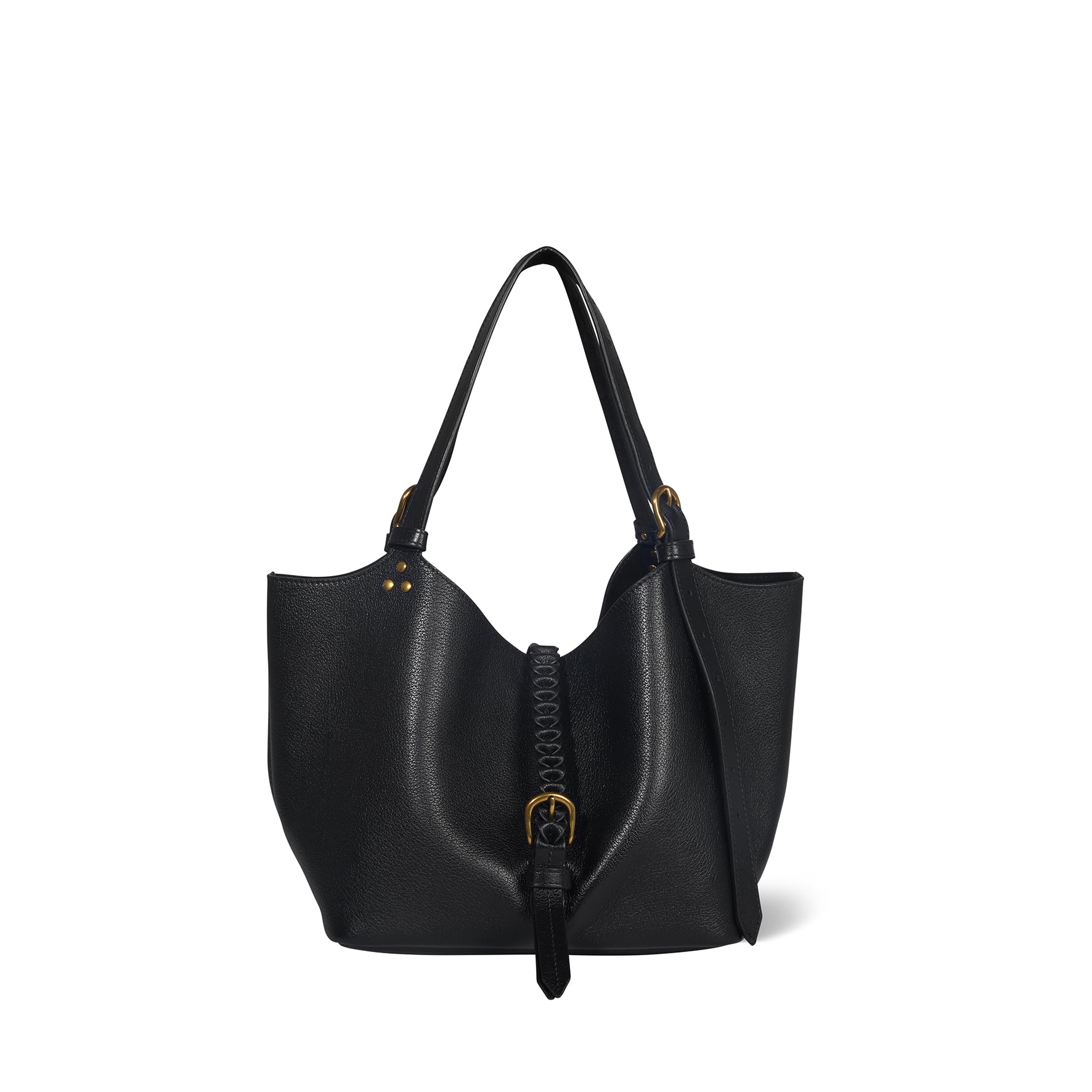 Sac Cabas Joseph S buffle Noir Brass
