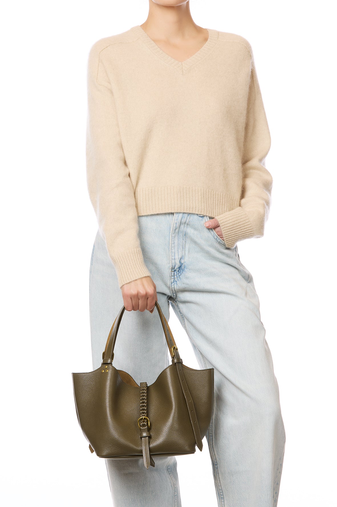 Sac Cabas Joseph S Chèvre Kaki