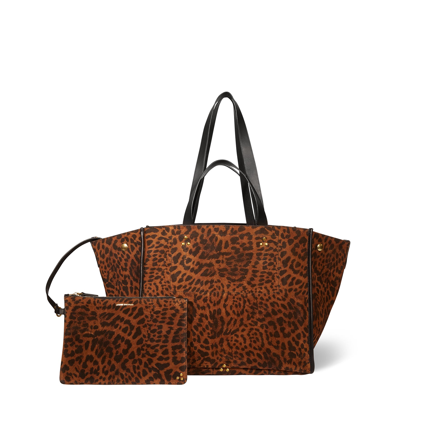 Sac Cabas Léon M croute velours Chat Sauvage