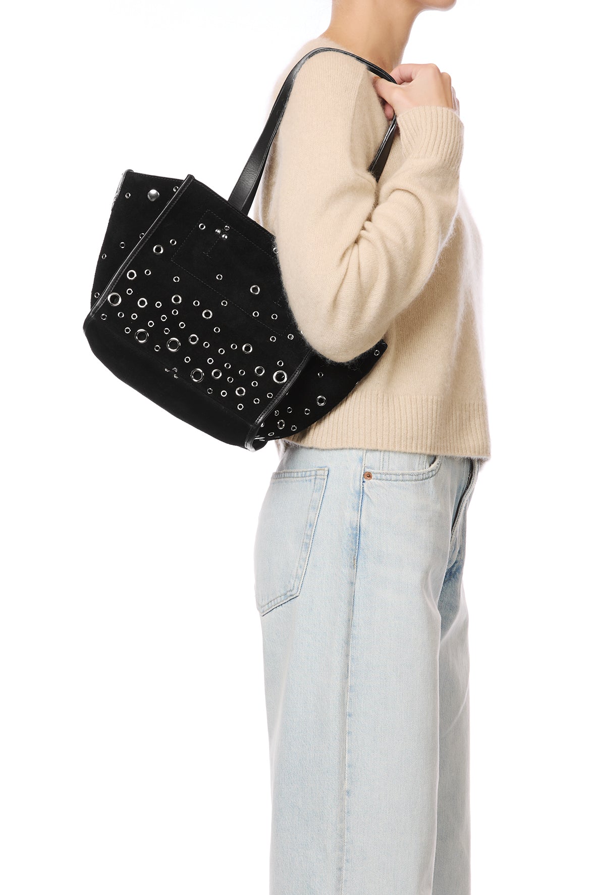 Sac Cabas Léon S croute velours Tandem