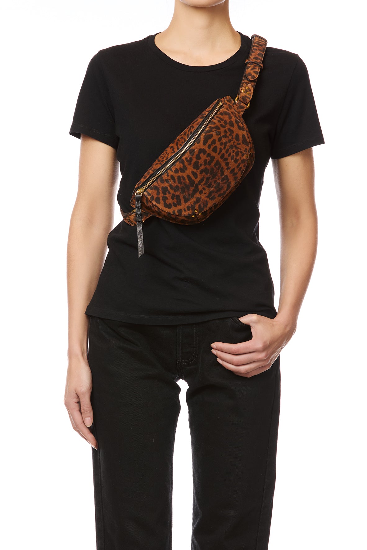 Sac Lino banane croute velours Chat Sauvage