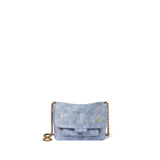 Sac Lulu S croute velours Washed Jean's
