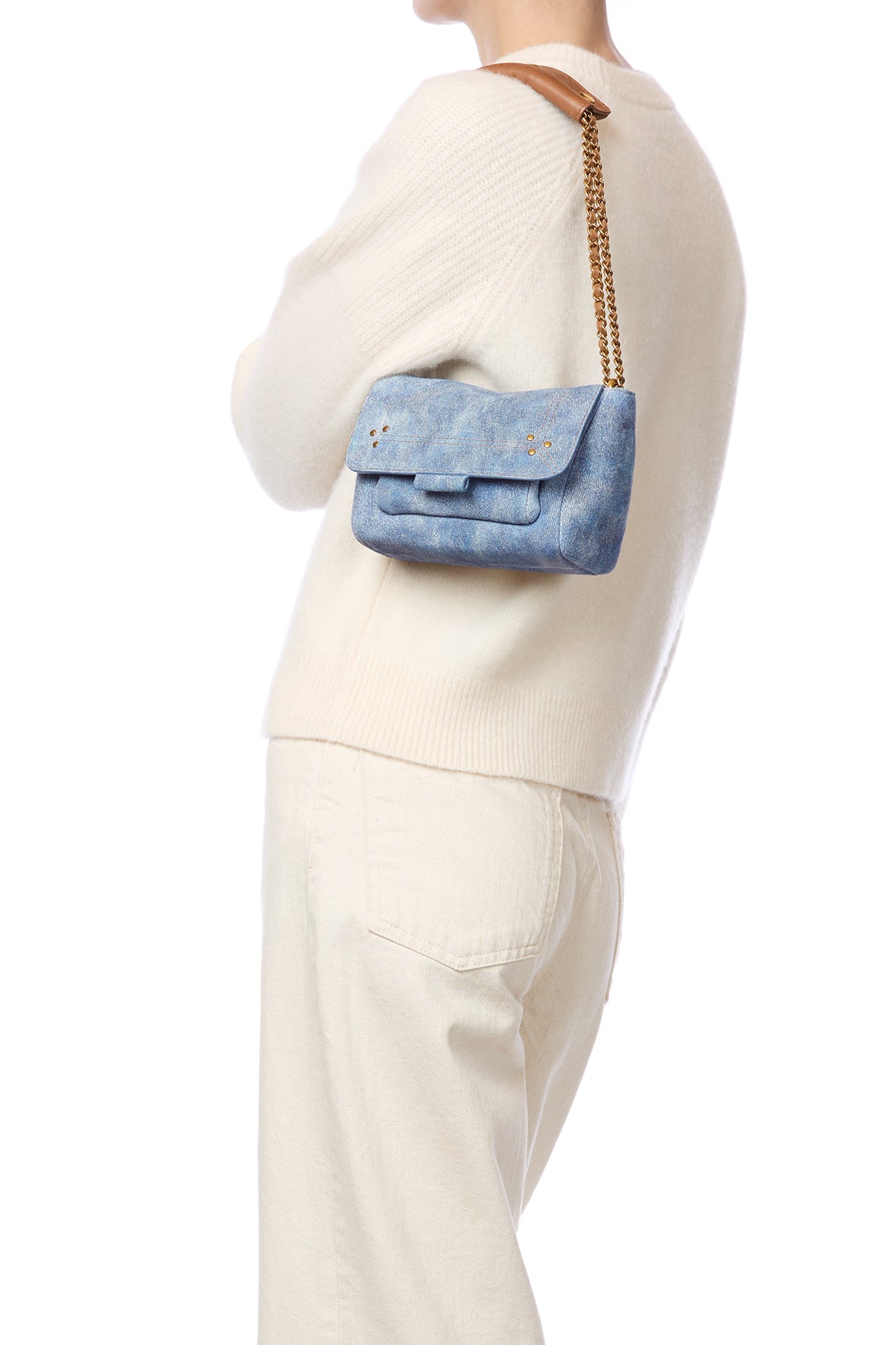 Sac Lulu S croute velours Washed Jean's