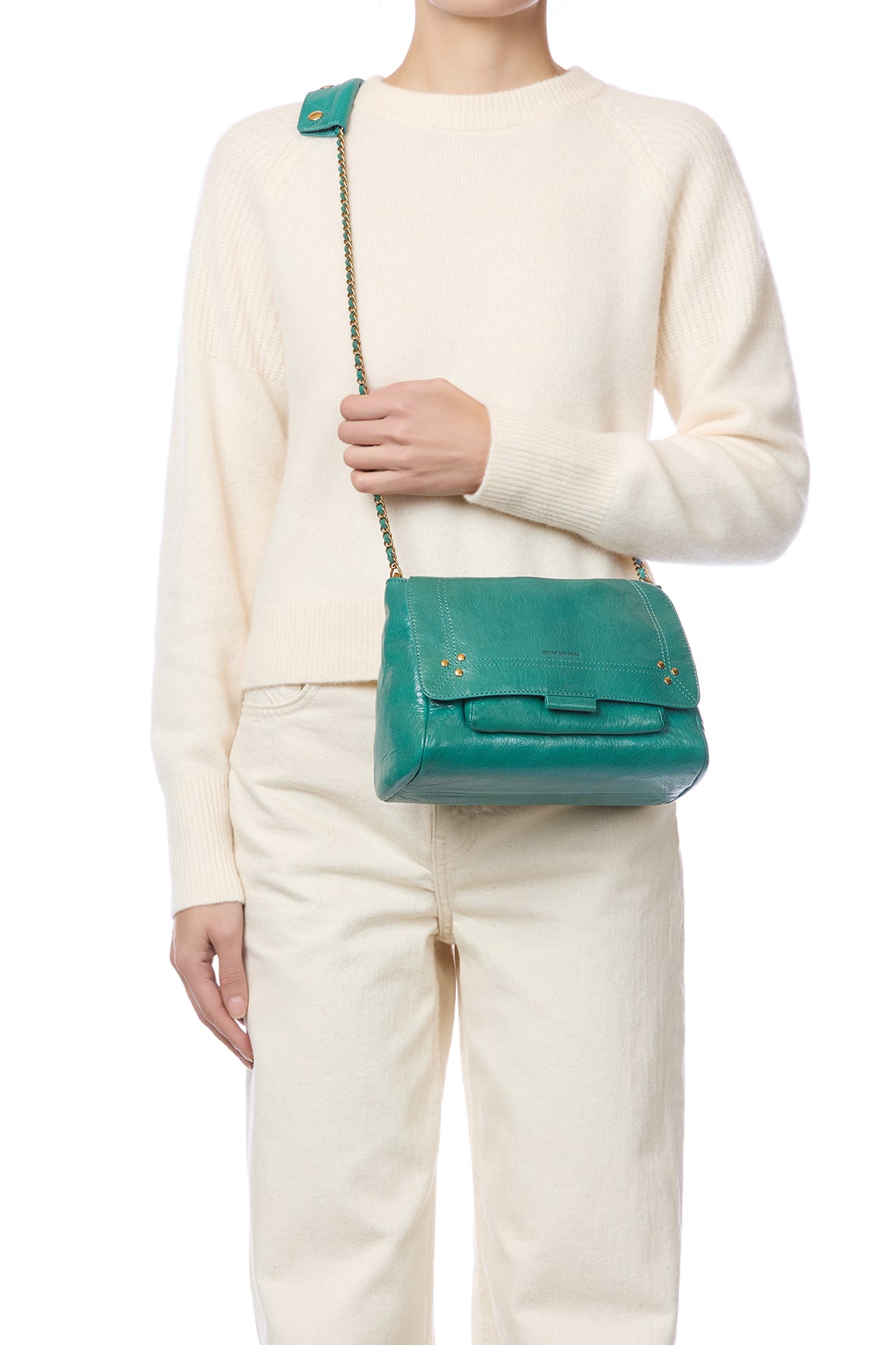 Sac Lulu M Chèvre Turquoise