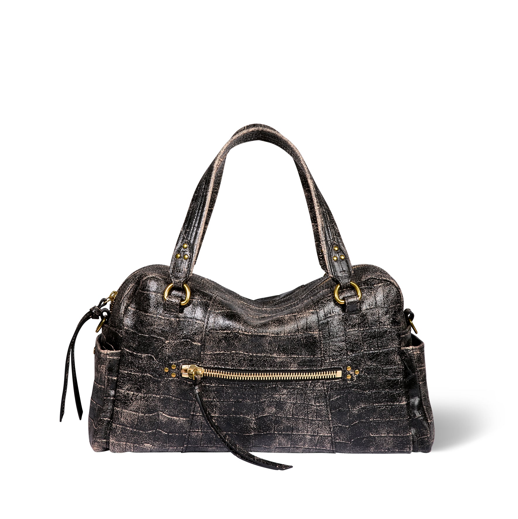 Sac Lucky Bowling Mouton Imprimé Croco Grunge