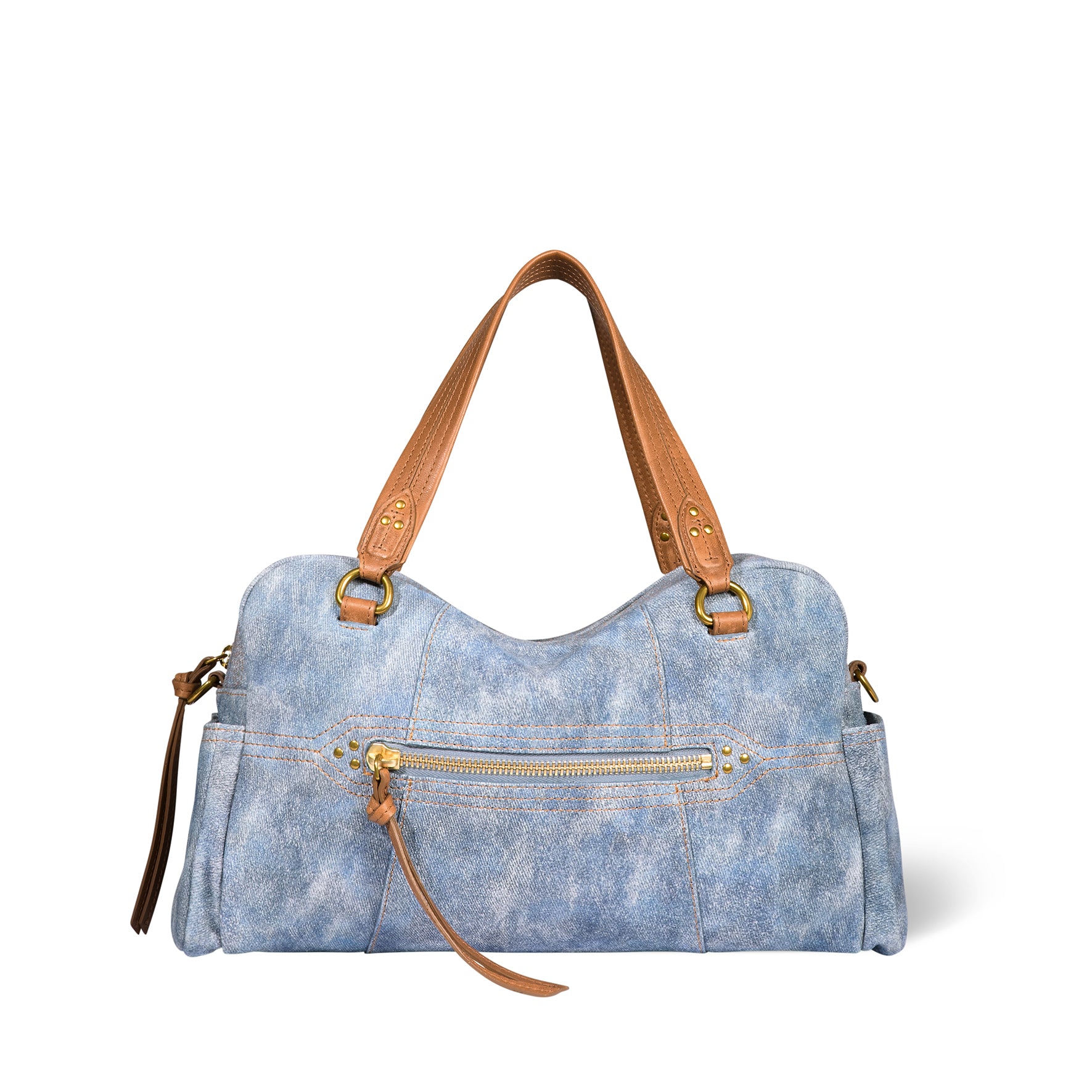 Sac Lucky Bowling croute velours Washed Jean's