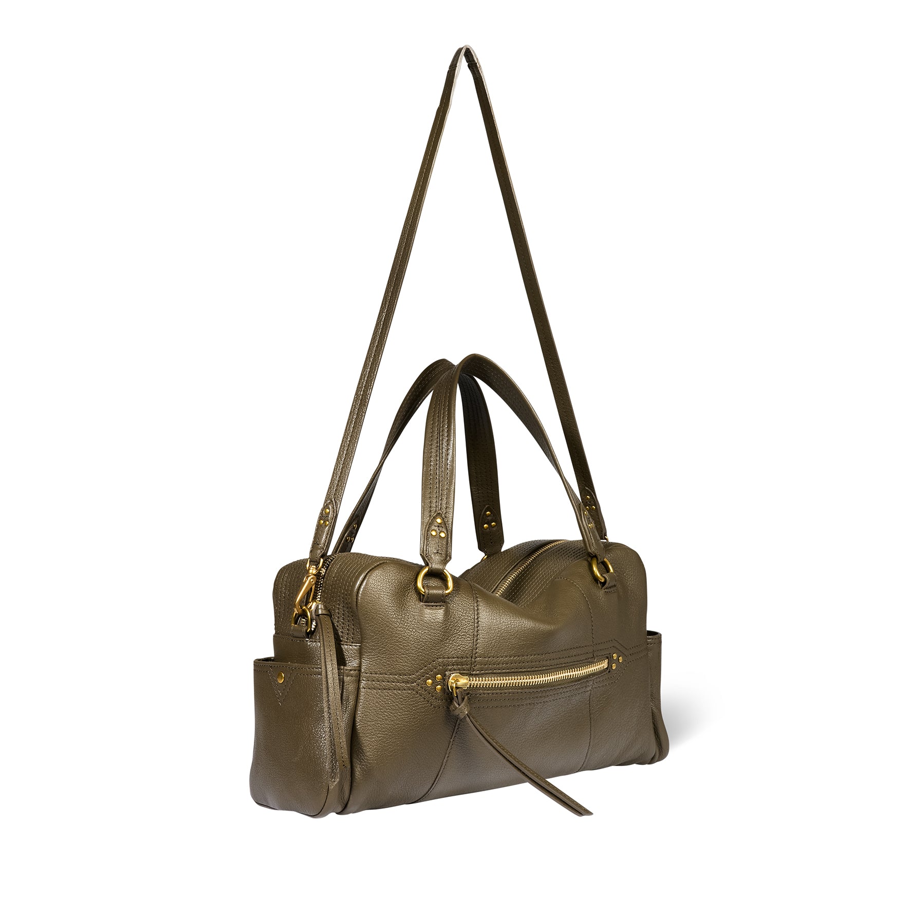 Jerome Dreyfuss 本革ヌバックカーキバック Lucky Bowling Bag Kaki Goatskin – Jérôme Dreyfuss