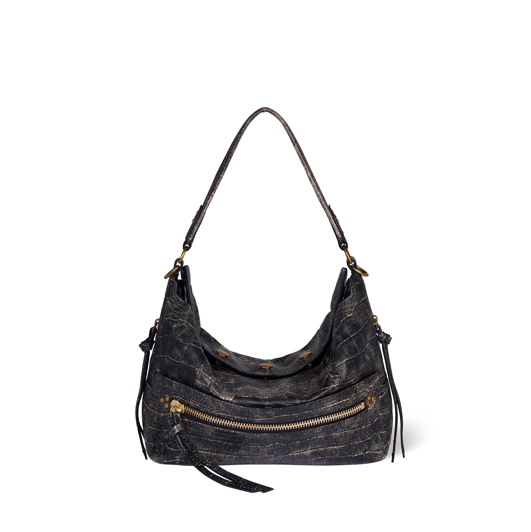 Sac Lucky Hobo Mouton Imprimé Croco Grunge