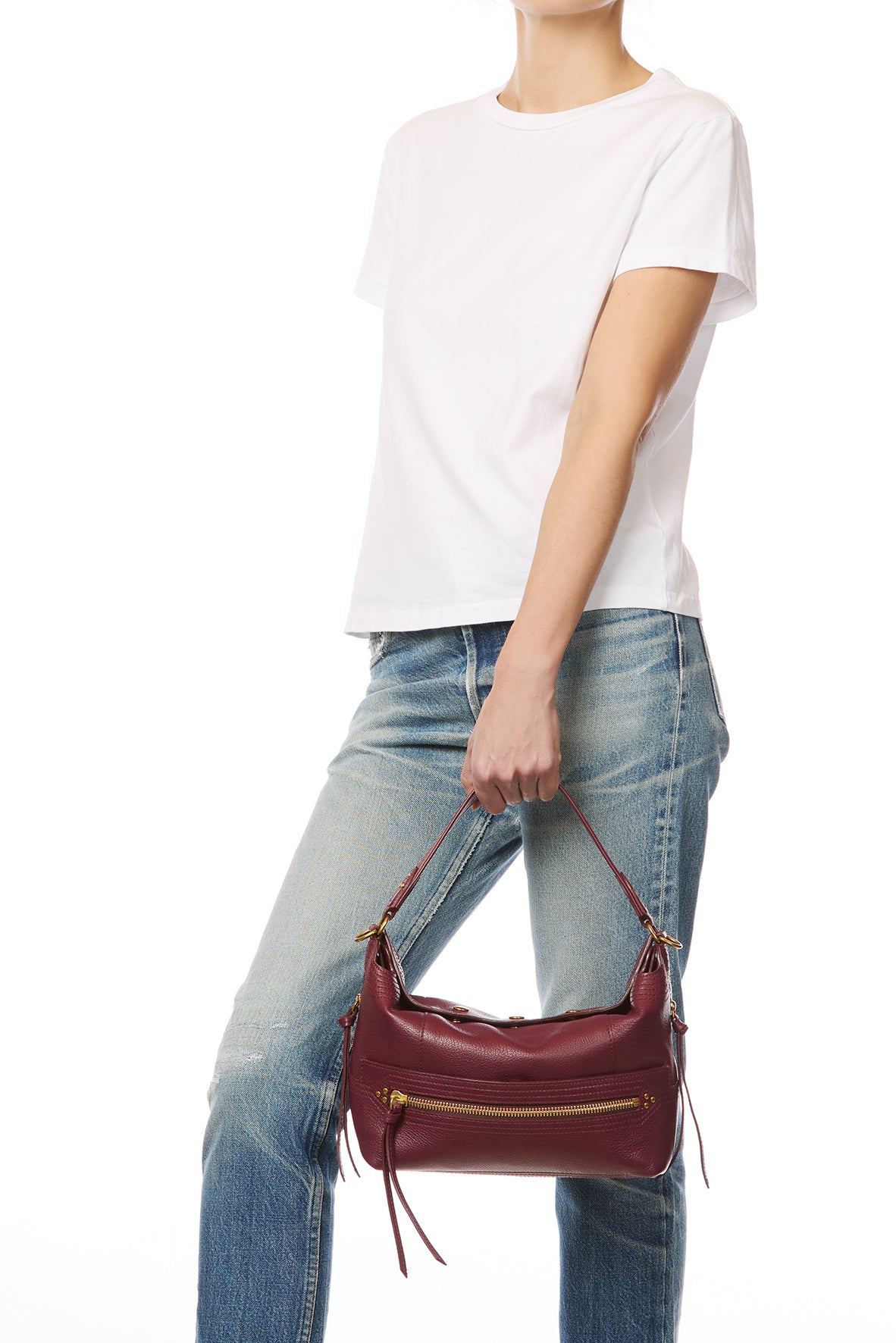 Sac Lucky Hobo Chèvre Brulé