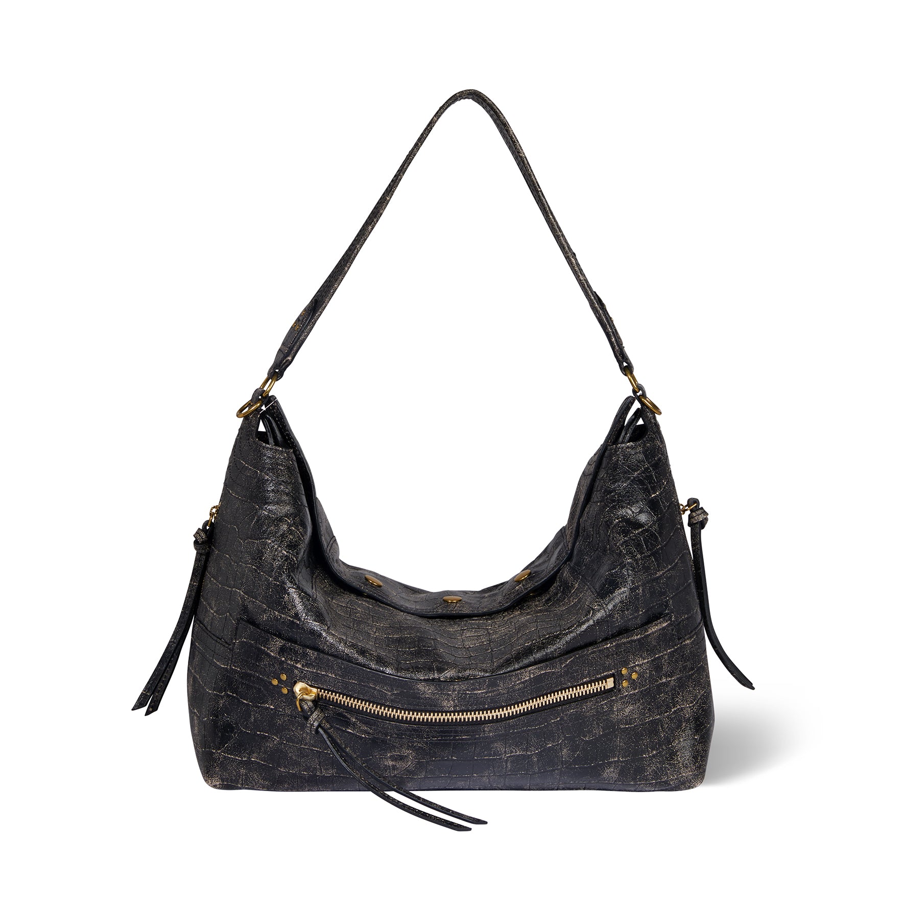 Sac Lucky Hobo Large Mouton Imprimé Croco Grunge