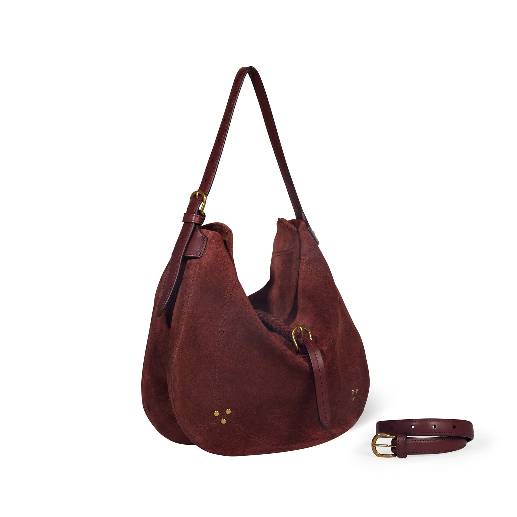 Sac Luis croute velours Brulé