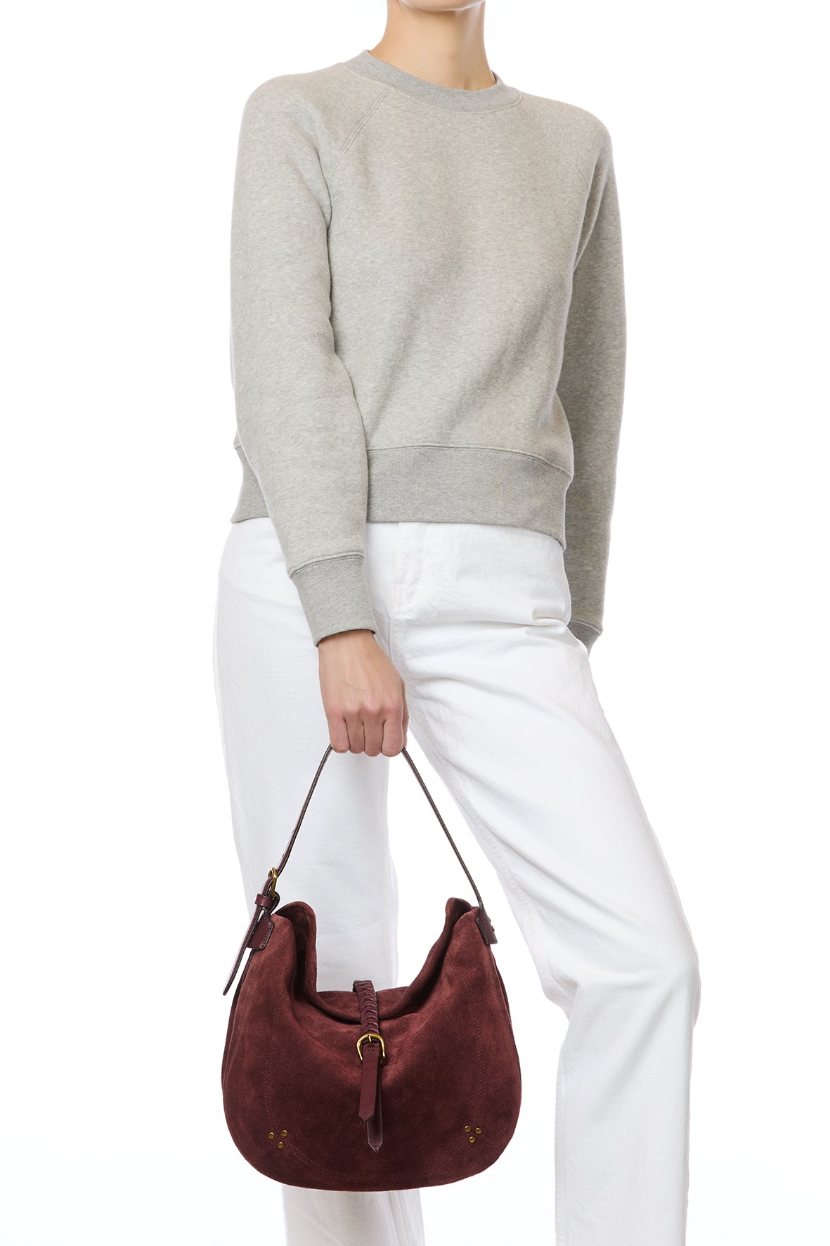 Sac Luis croute velours Brulé