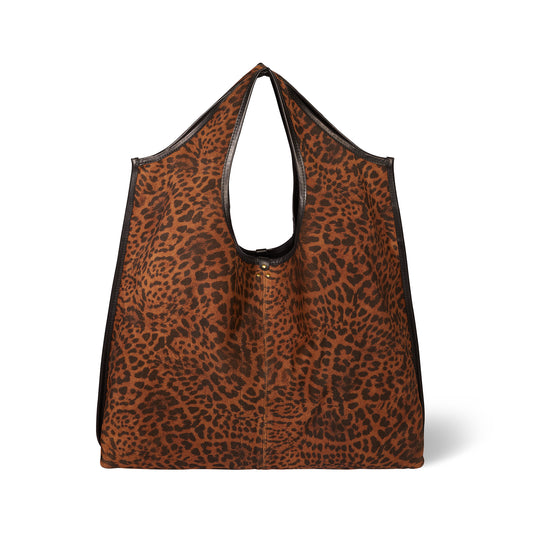 Sac Cabas Paco croute velours Chat Sauvage