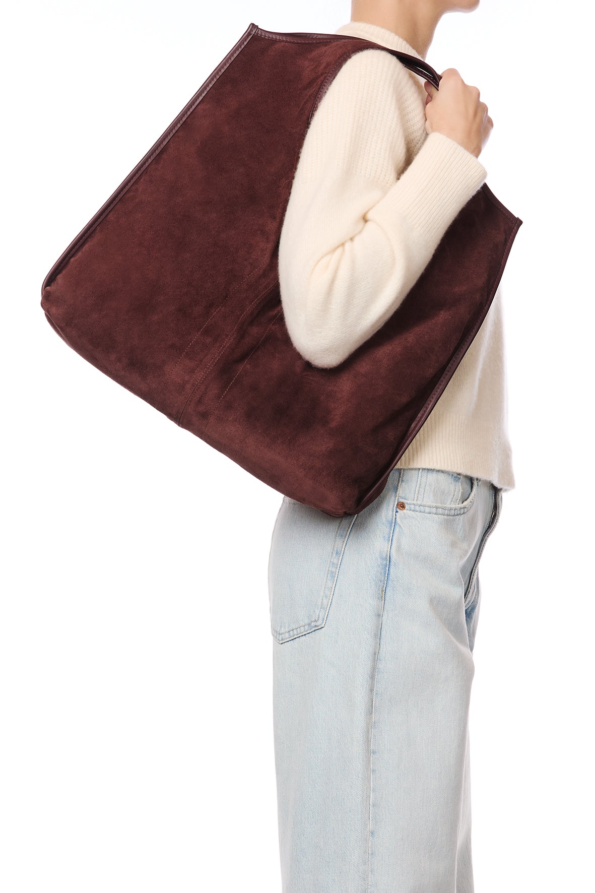 Sac Cabas Paco croute velours Brulé