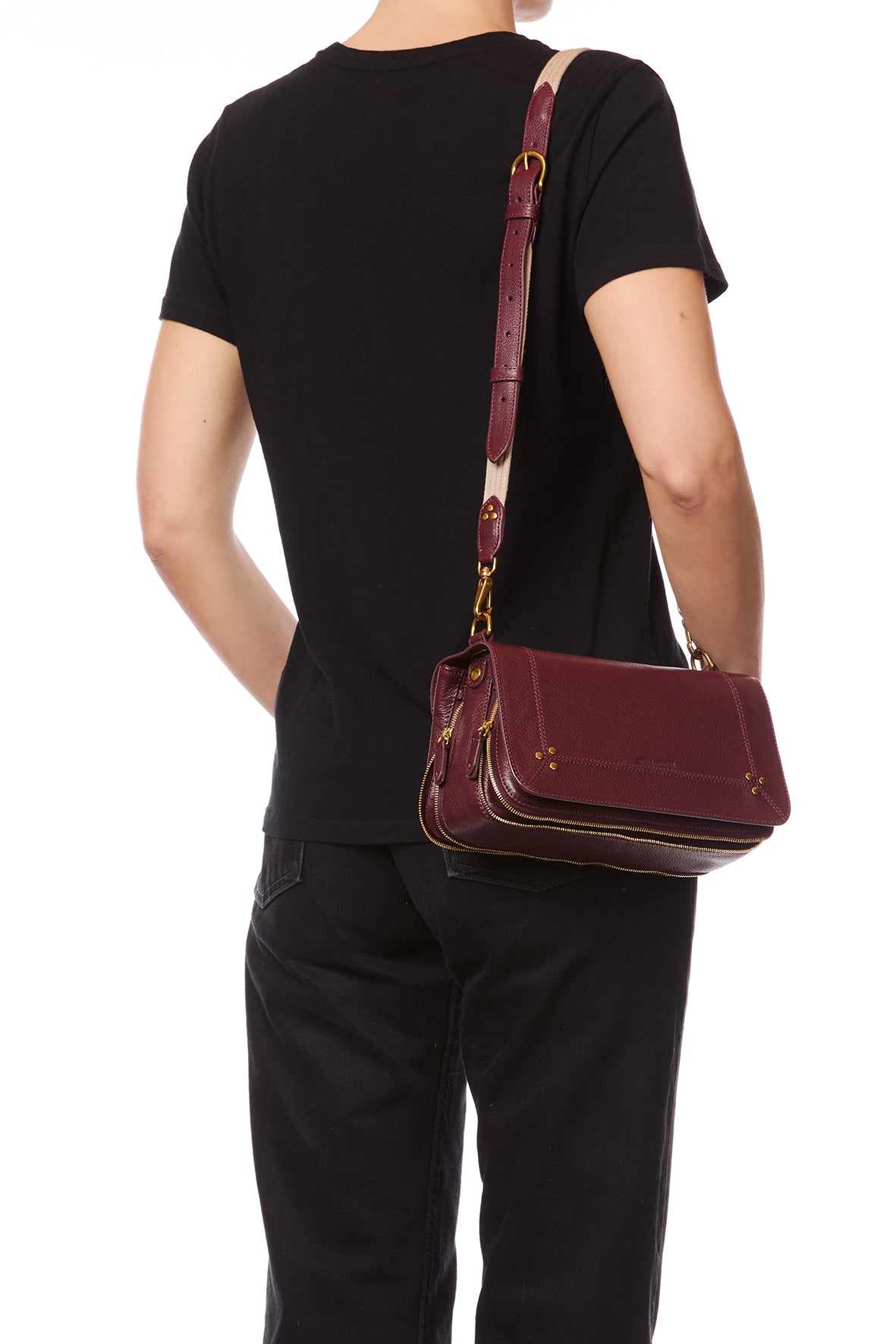 Bandoulière Sangle Fine Chèvre Brulé