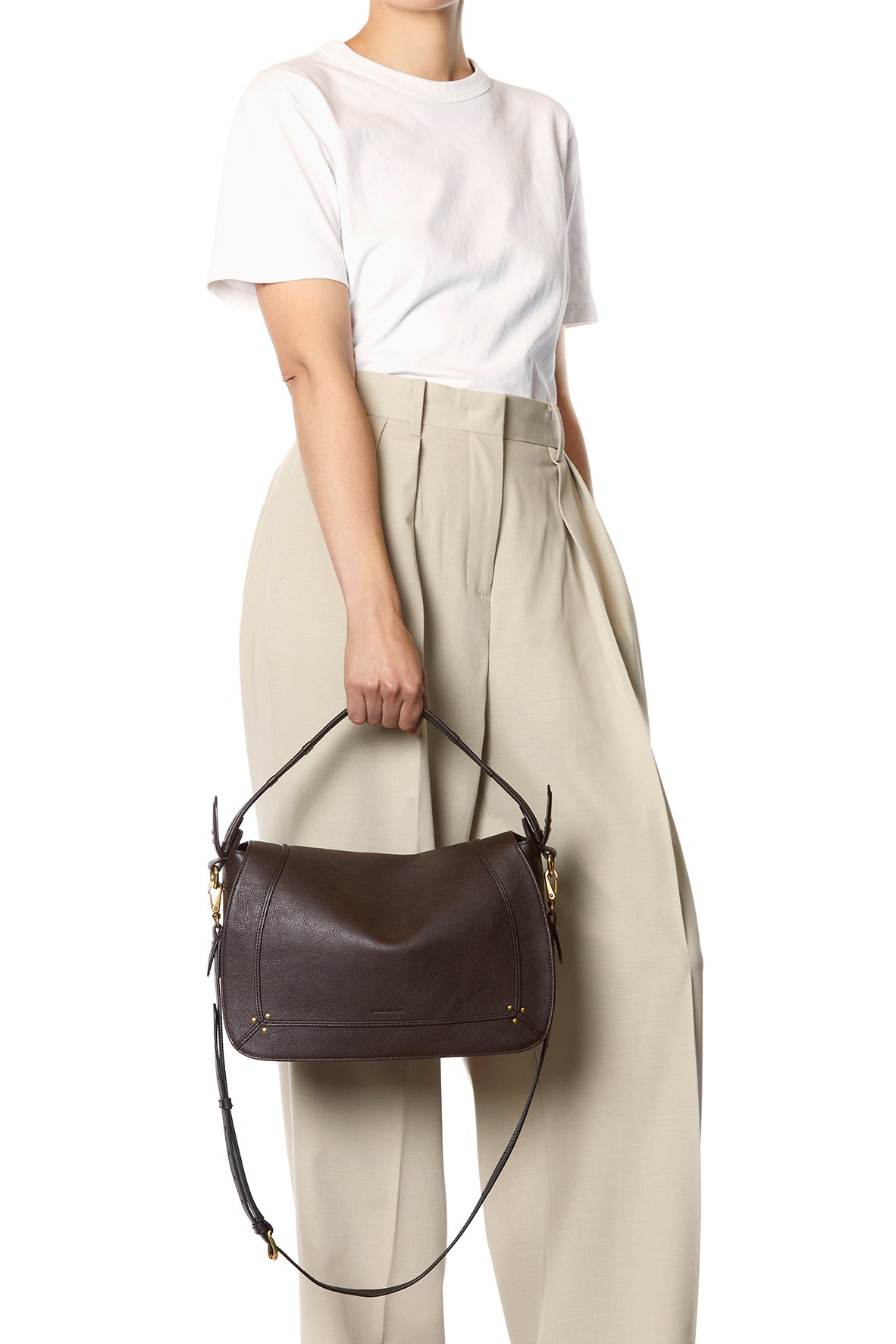 Sac Pepito L buffle Moka