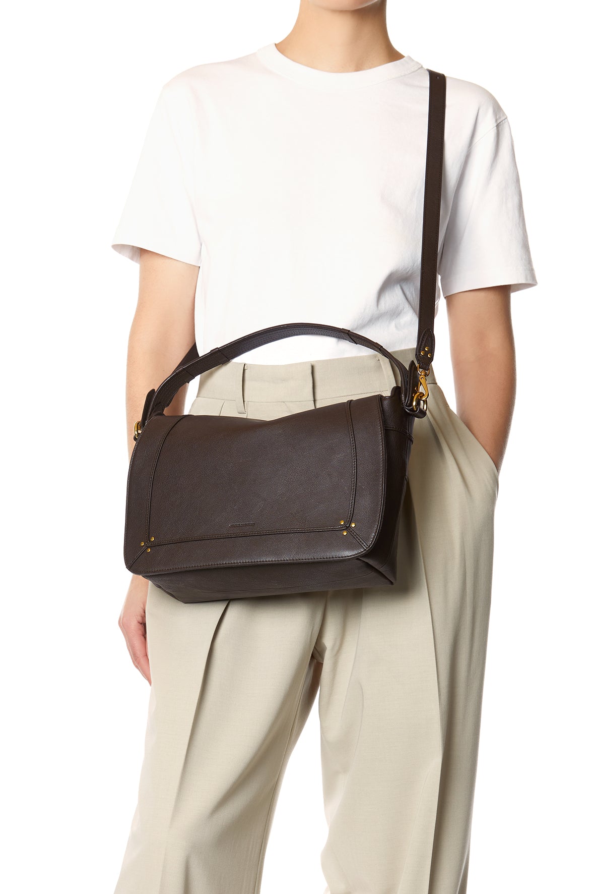 Sac Pepito L buffle Moka