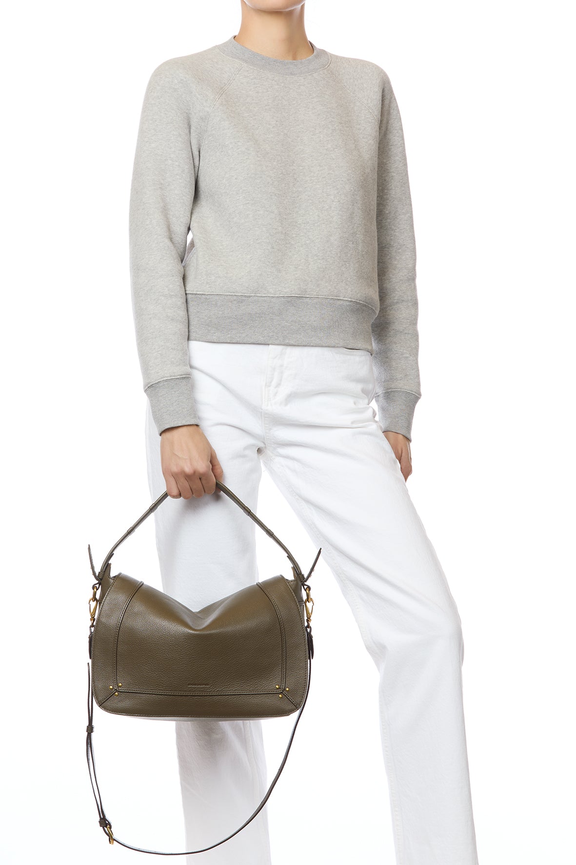 Sac Pepito L Chèvre Kaki