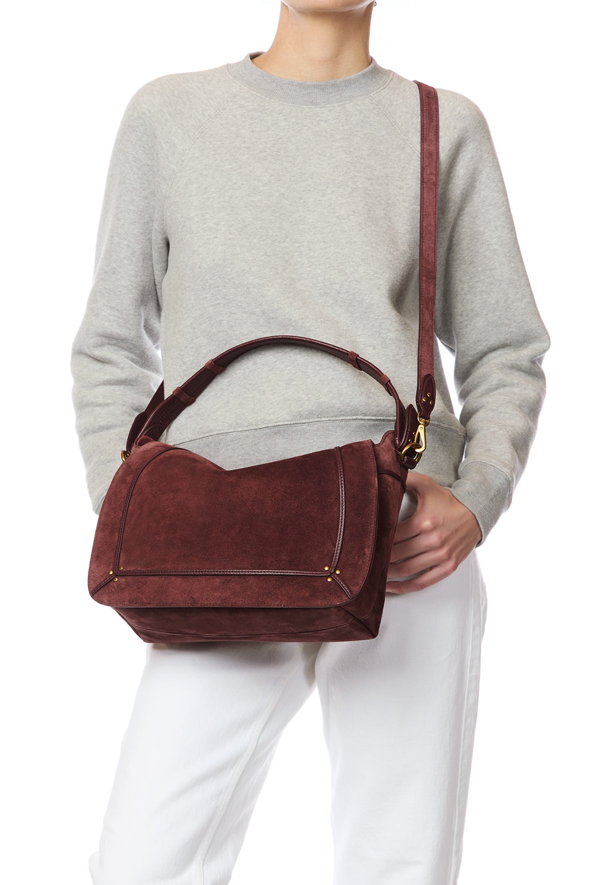 Sac Pepito L croute velours Brulé