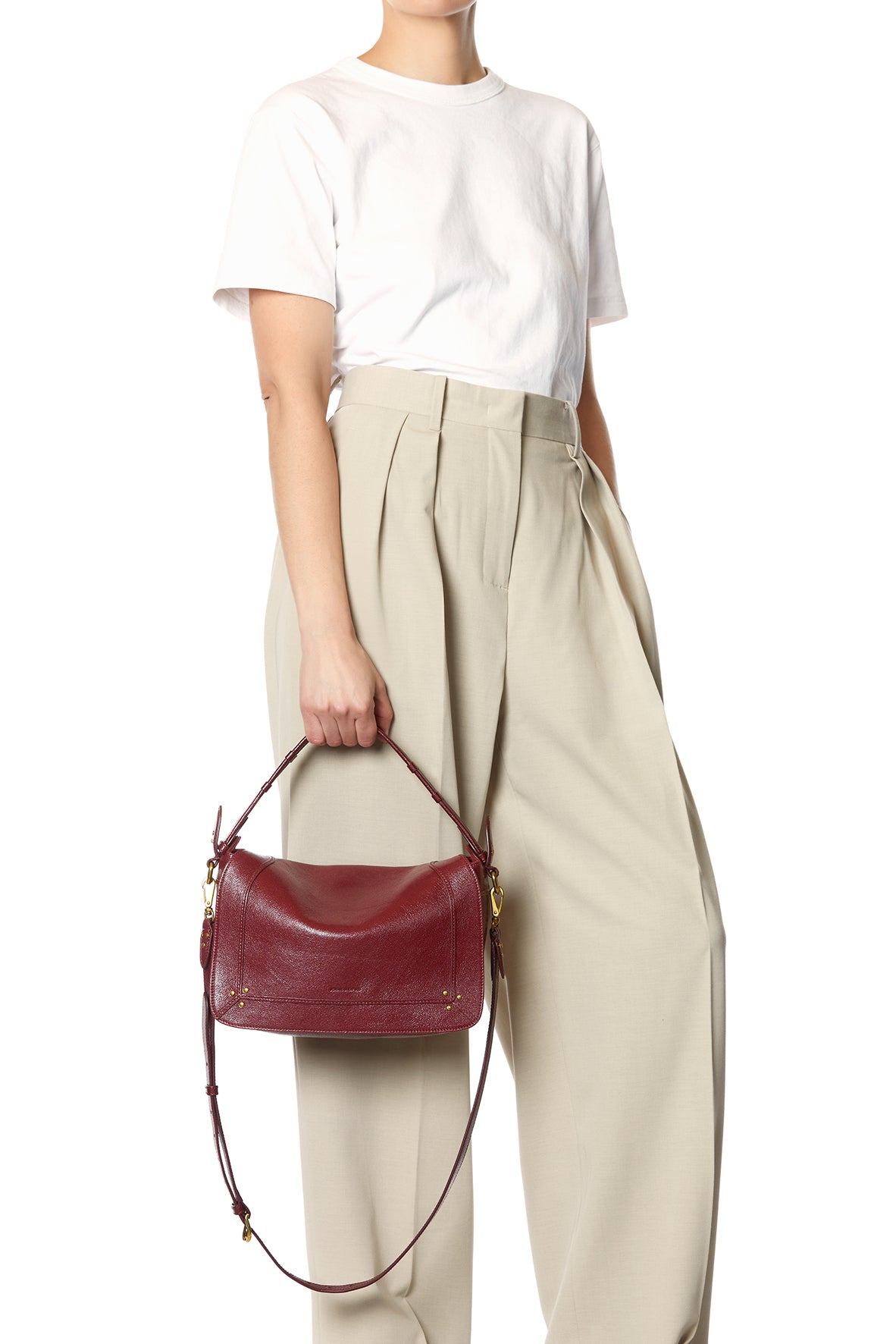 Sac Pepito M Chèvre Bordeaux