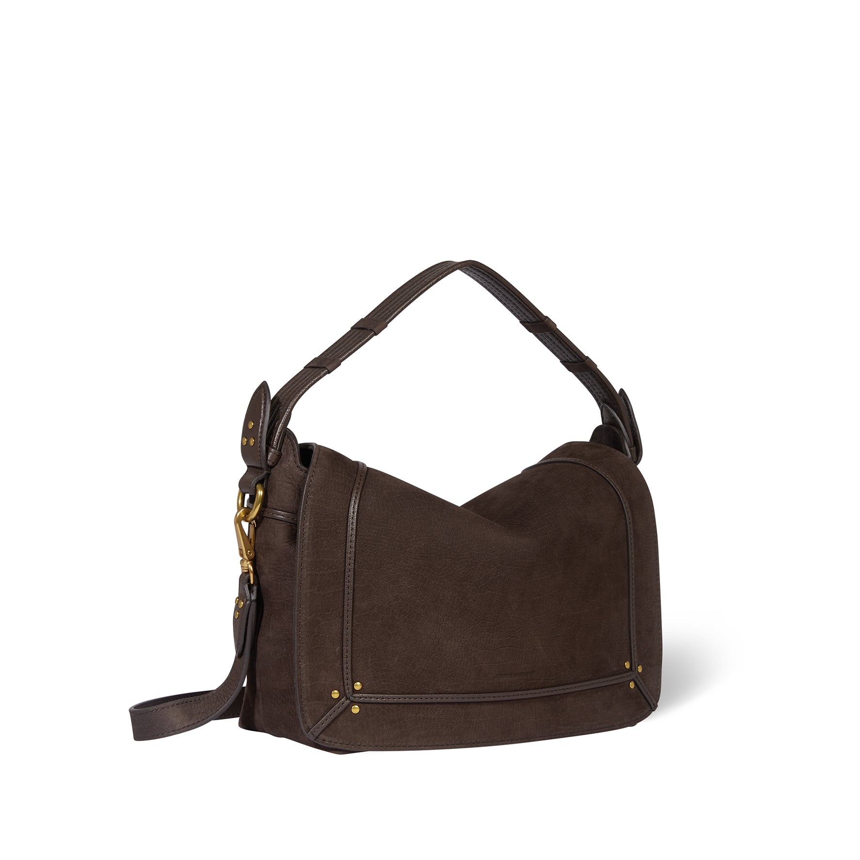 Sac Pepito M taurillon Imprimé Croco Moka