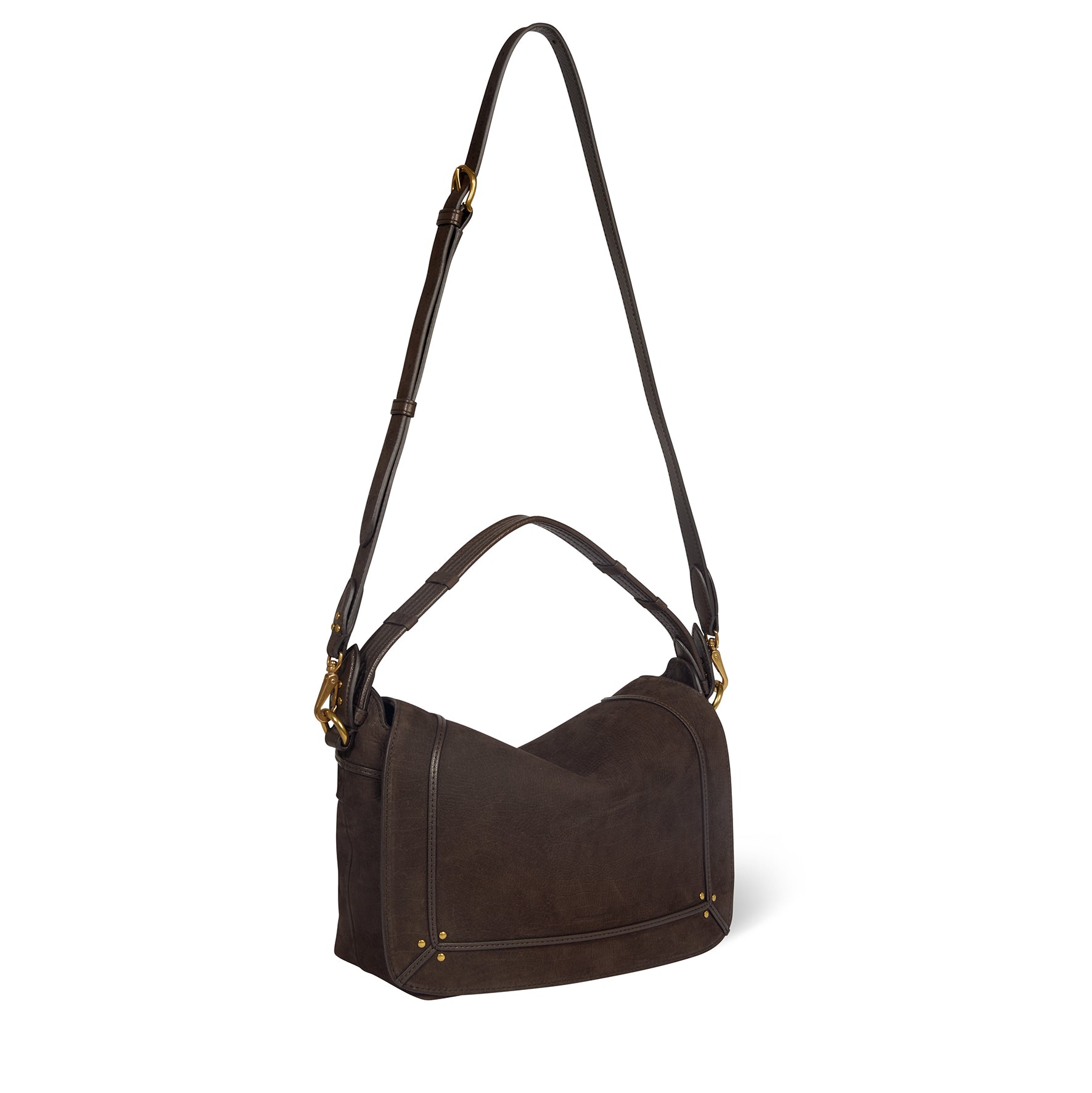 Sac Pepito M taurillon Imprimé Croco Moka