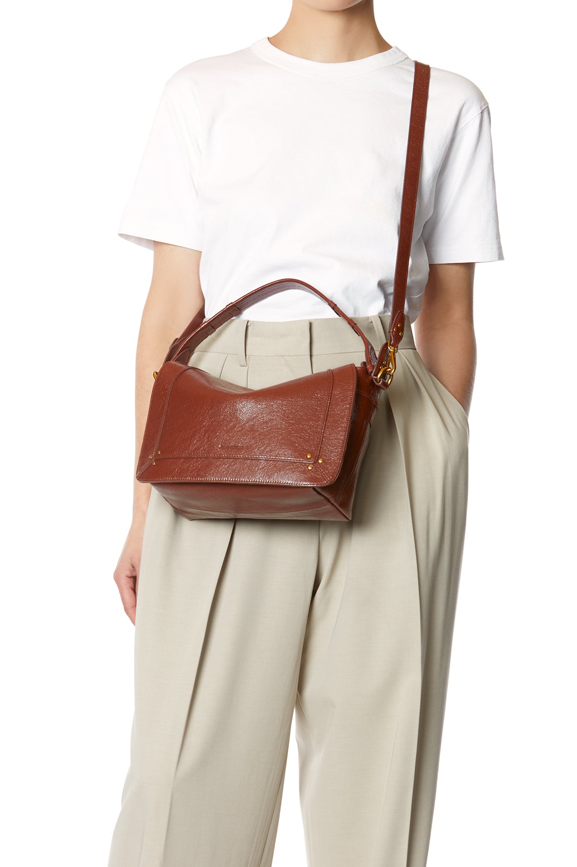 Pepito M Bag Goatskin Noisette – Jérôme Dreyfuss