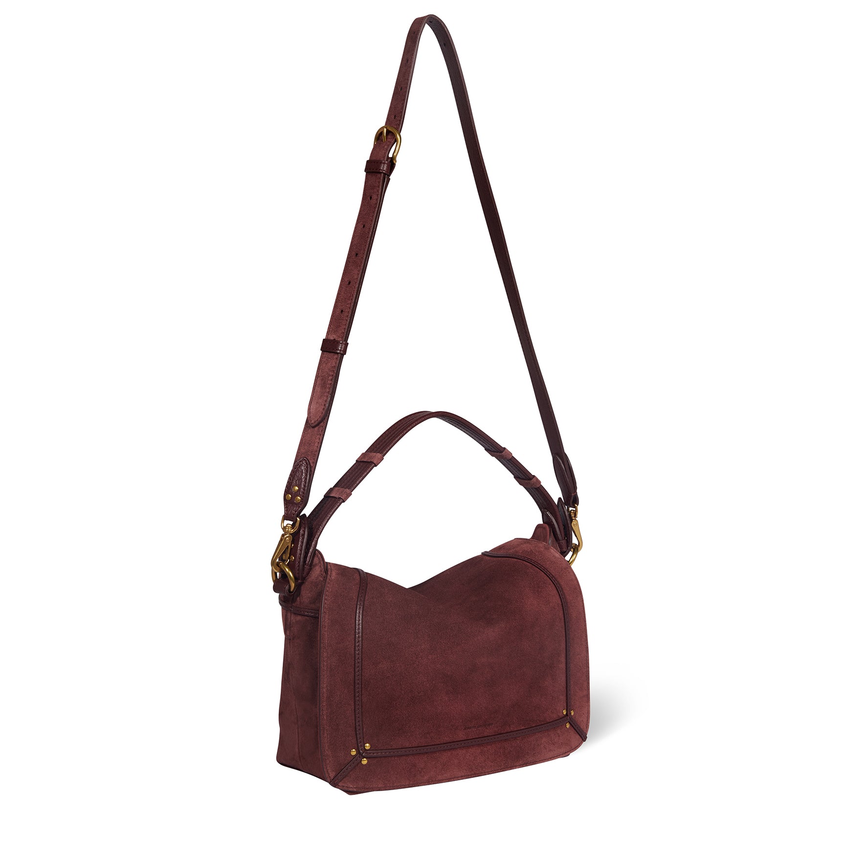 Sac Pepito M croute velours Brulé