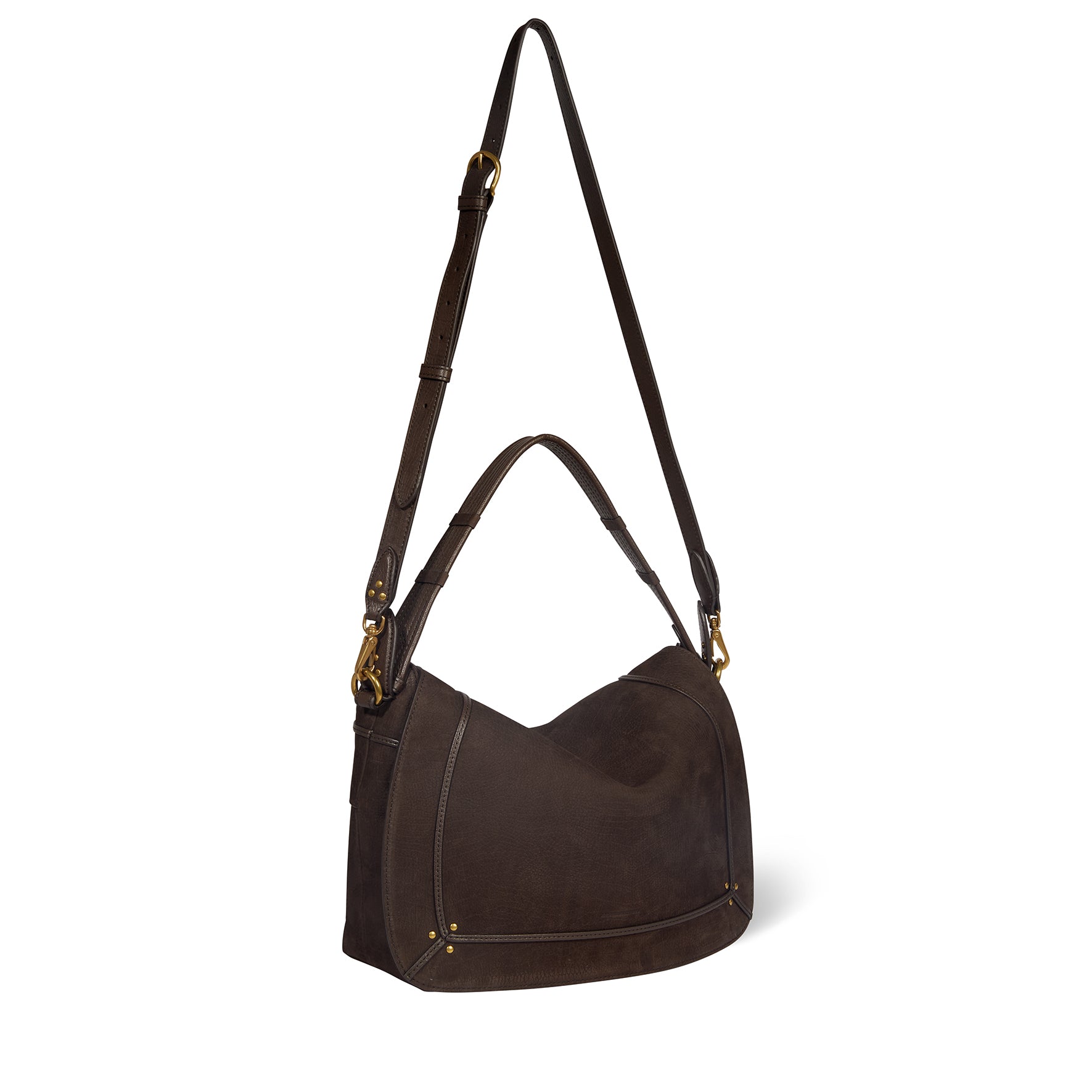 Sac Pepito L taurillon Imprimé Croco Moka