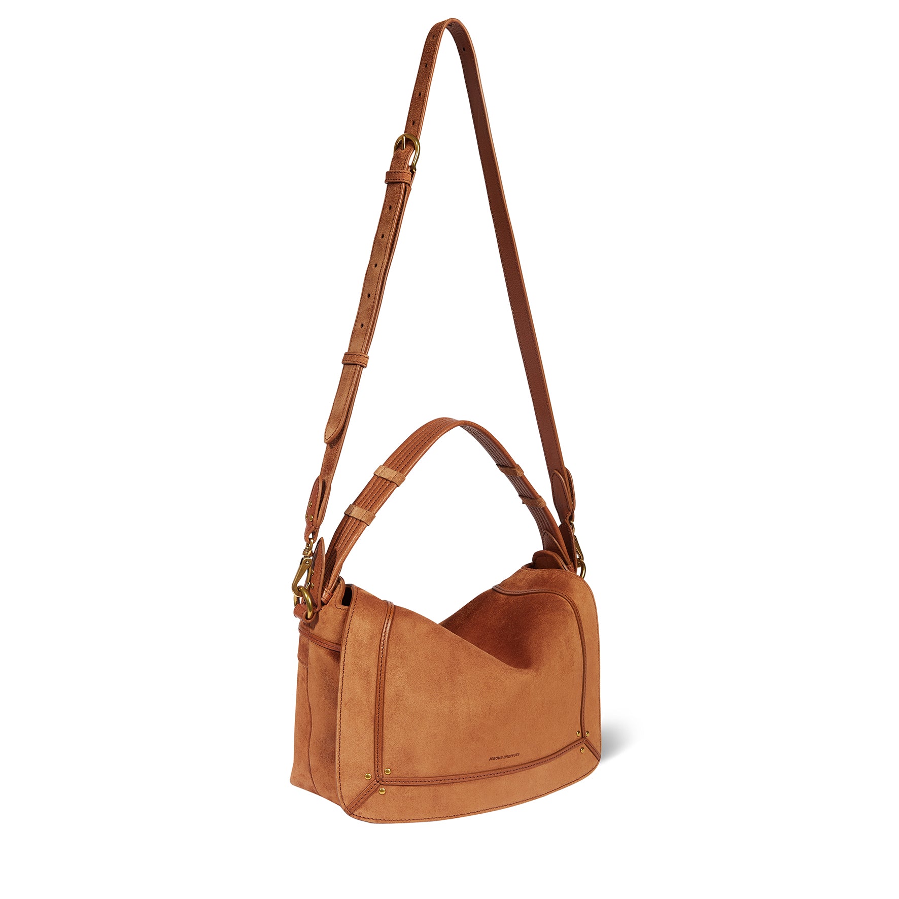 Sac Pepito M croute velours Caramel