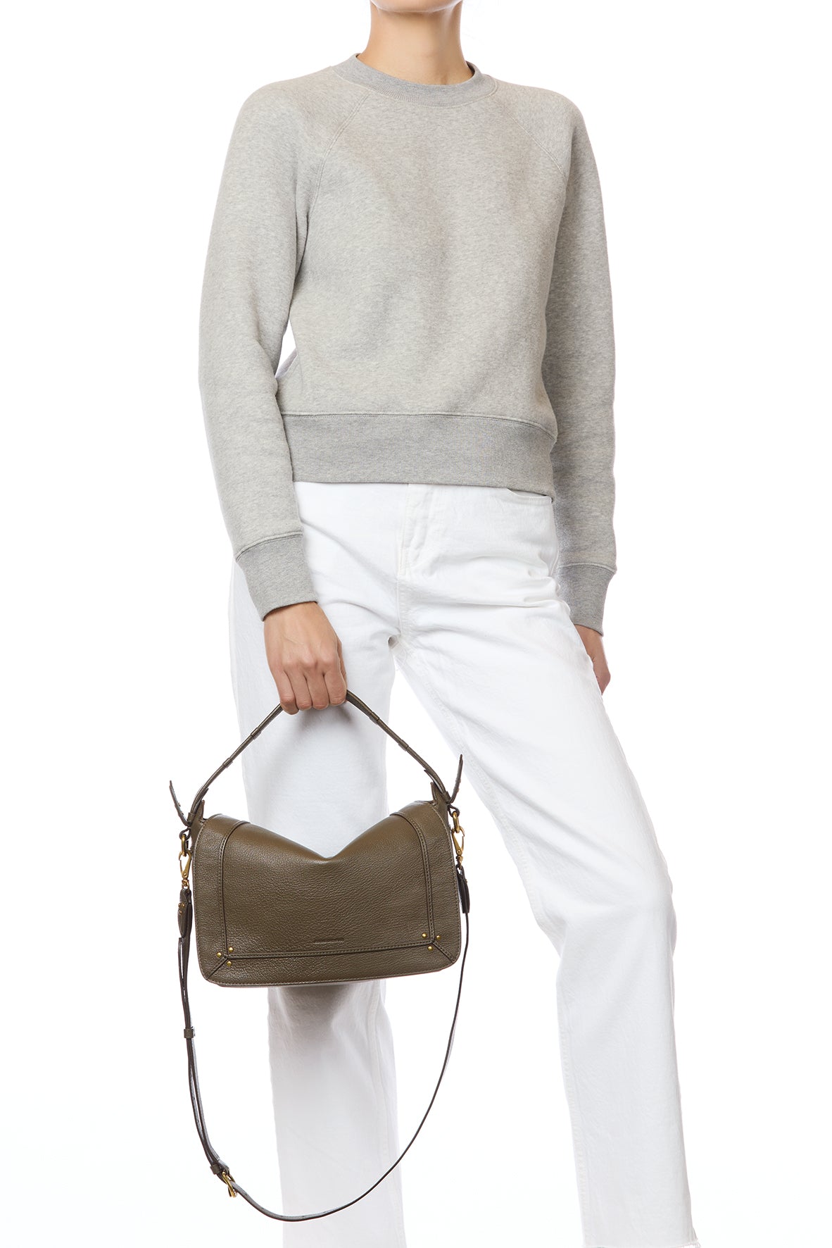 Pepito M Bag Kaki Goatskin – Jérôme Dreyfuss