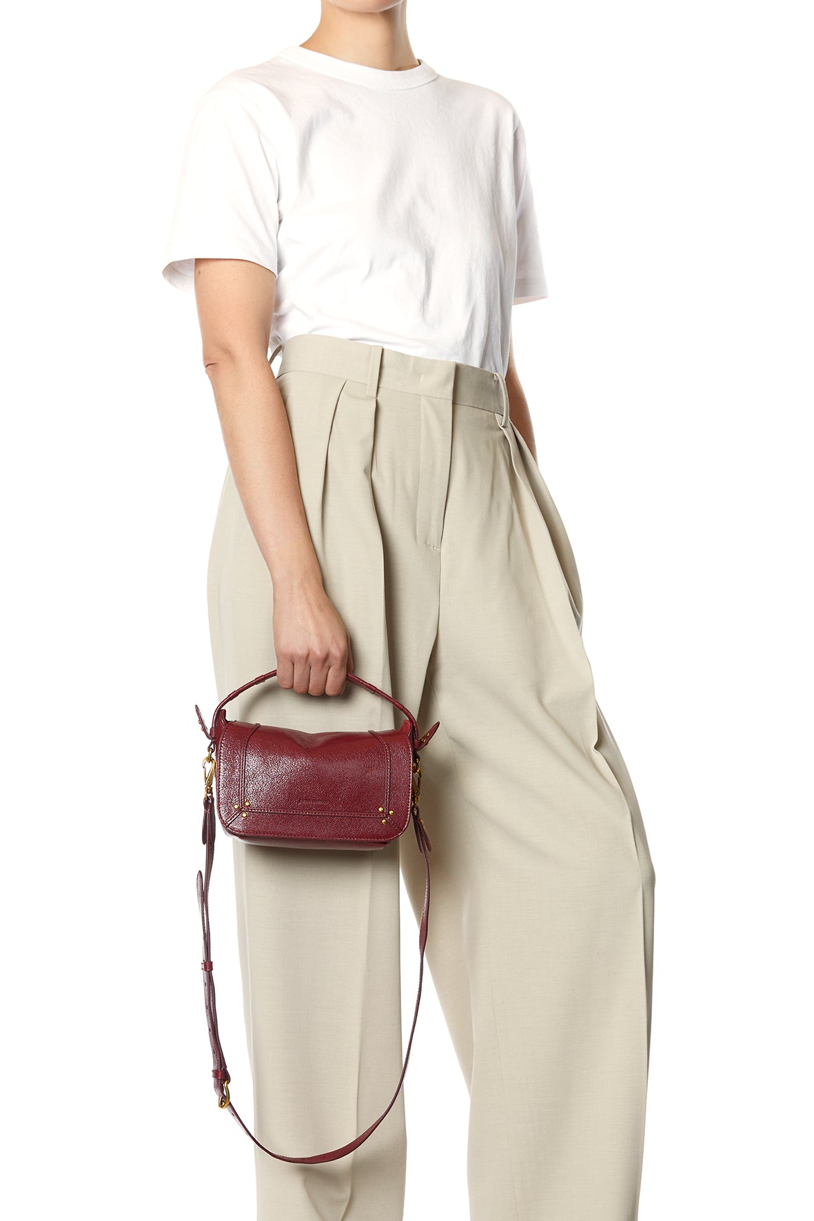 Sac Pepito S Chèvre Bordeaux