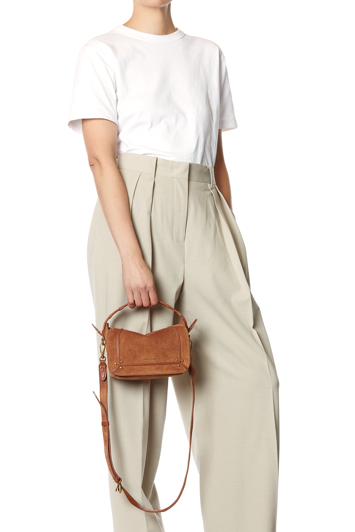 Sac Pepito S croute velours Caramel