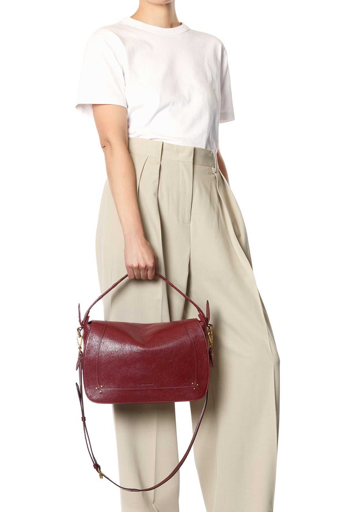 Sac Pepito L Chèvre Bordeaux