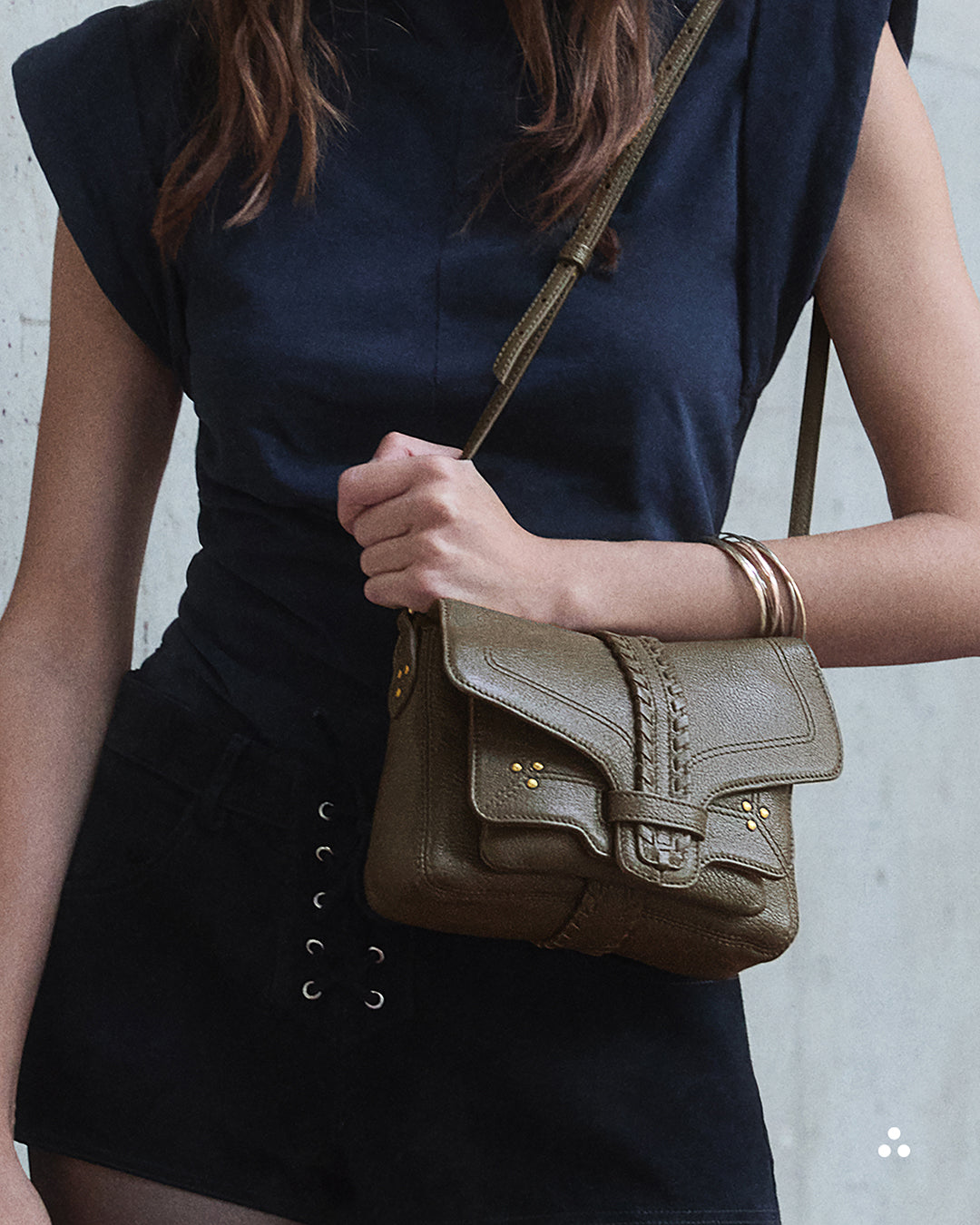 Sac Harry S Chèvre Kaki