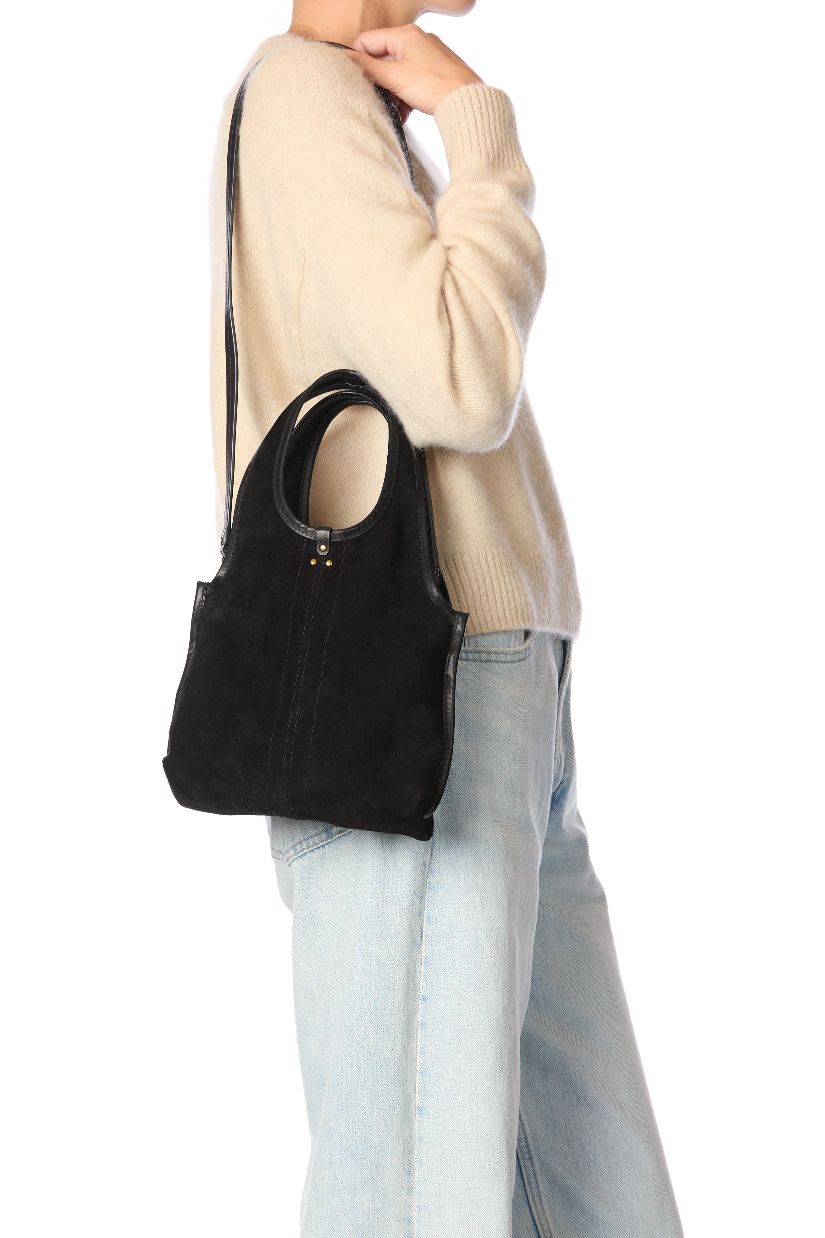 Sac Paco S Croûte Velours Noir