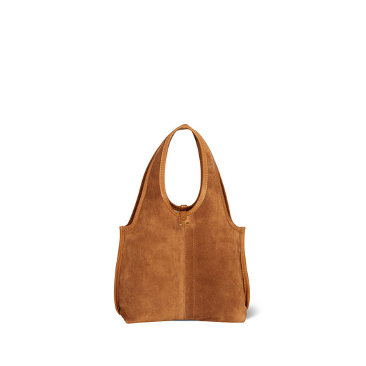 Sac Paco S Croûte Velours Caramel