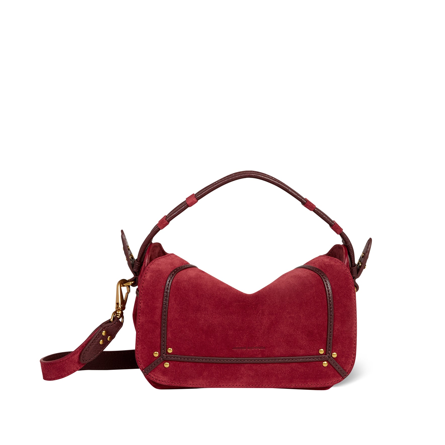 Sac Pepito S Croûte Velours Burgundy